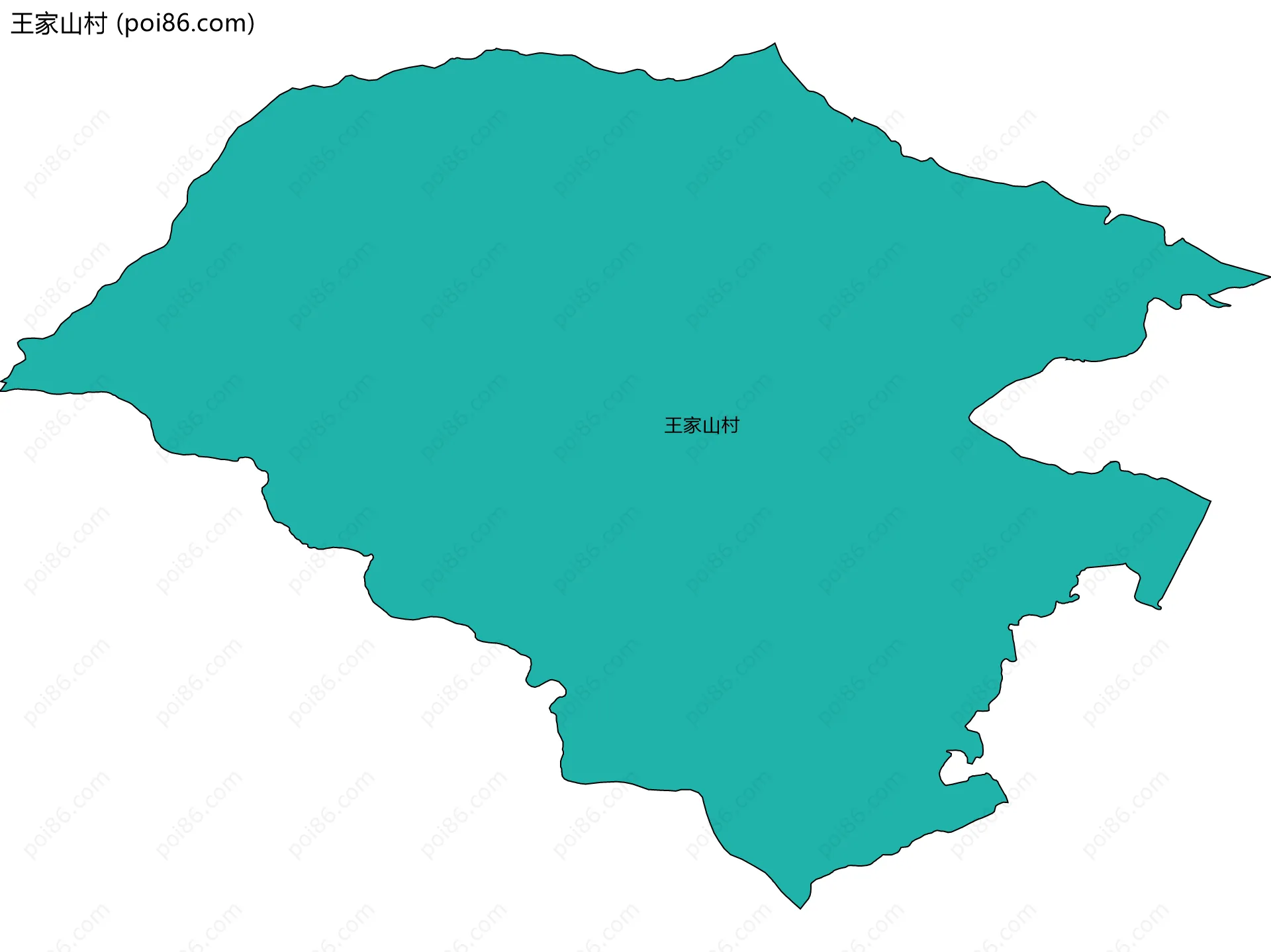 王家山村边界地图