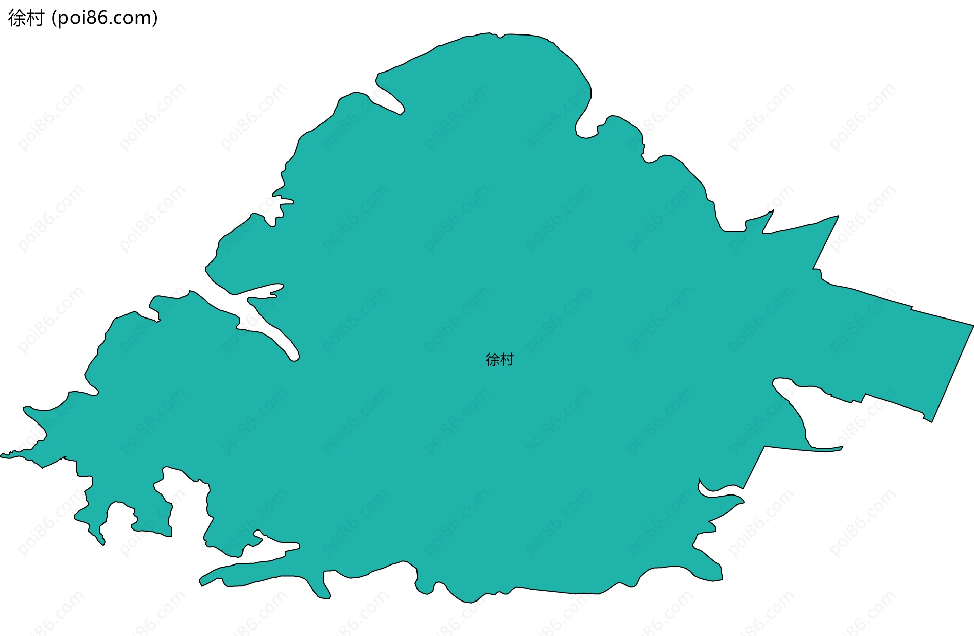 徐村边界地图