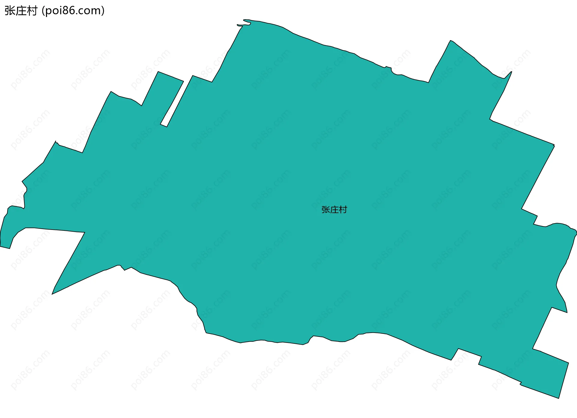 张庄村边界地图