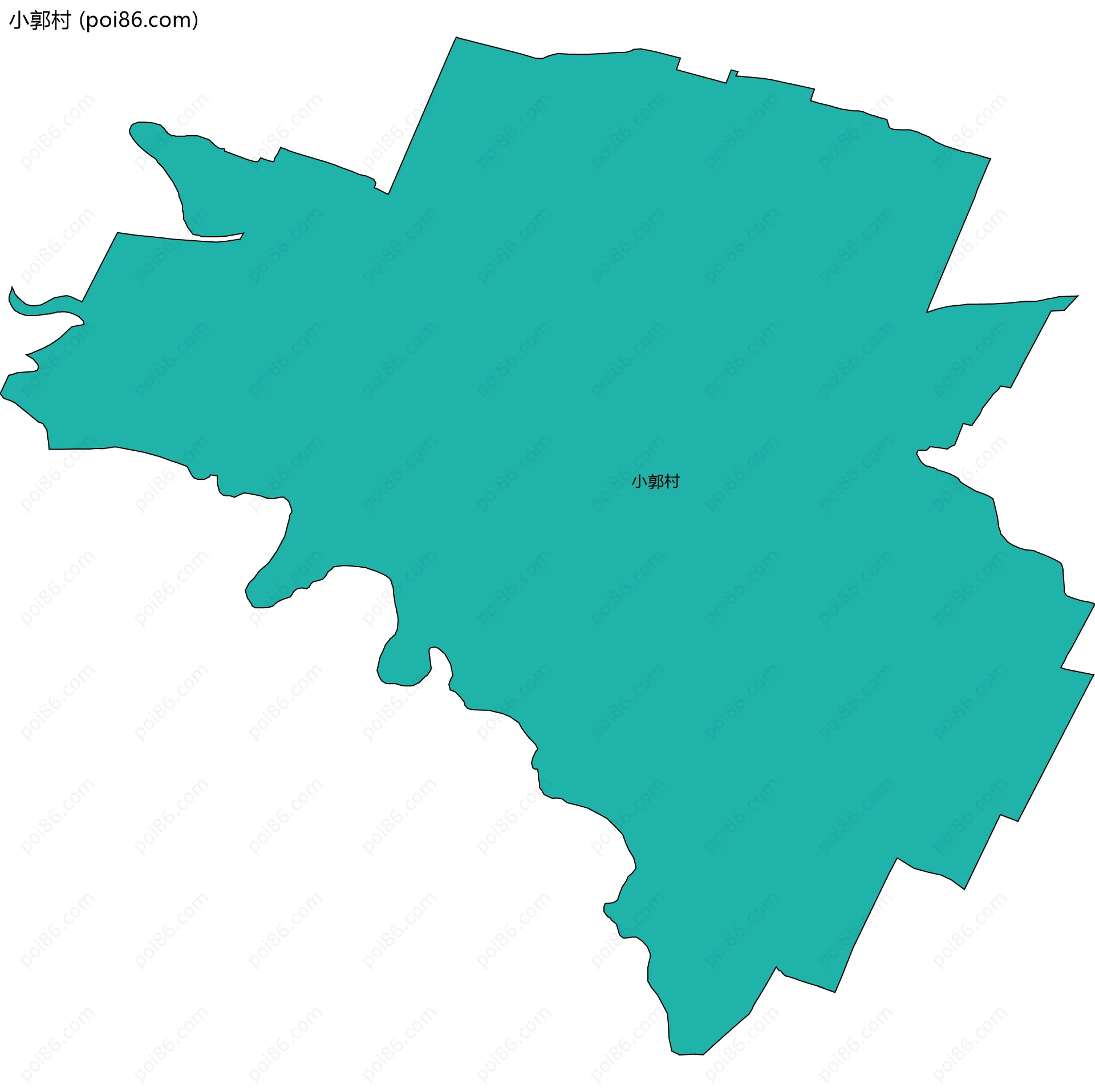 小郭村边界地图