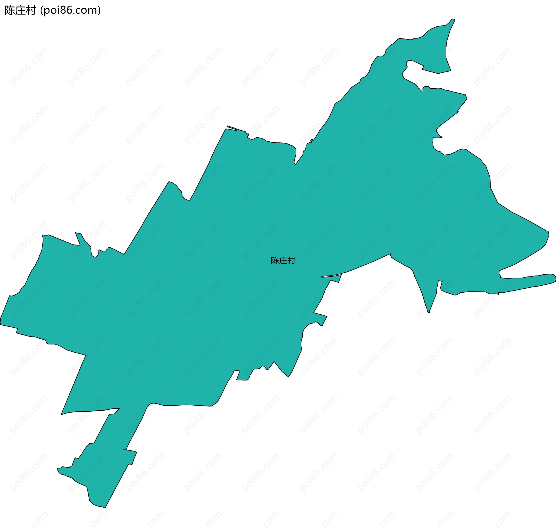 陈庄村边界地图