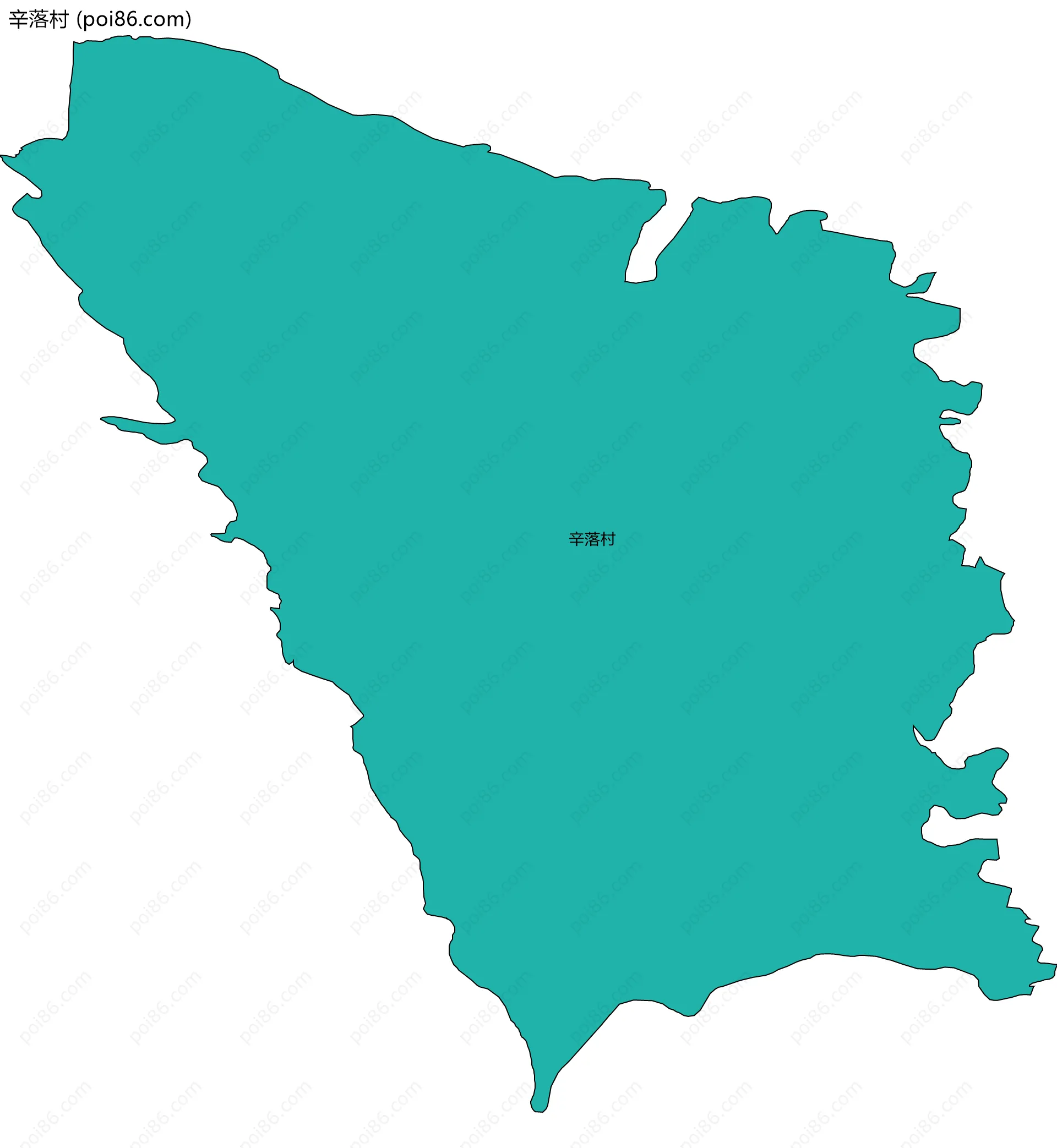 辛落村边界地图