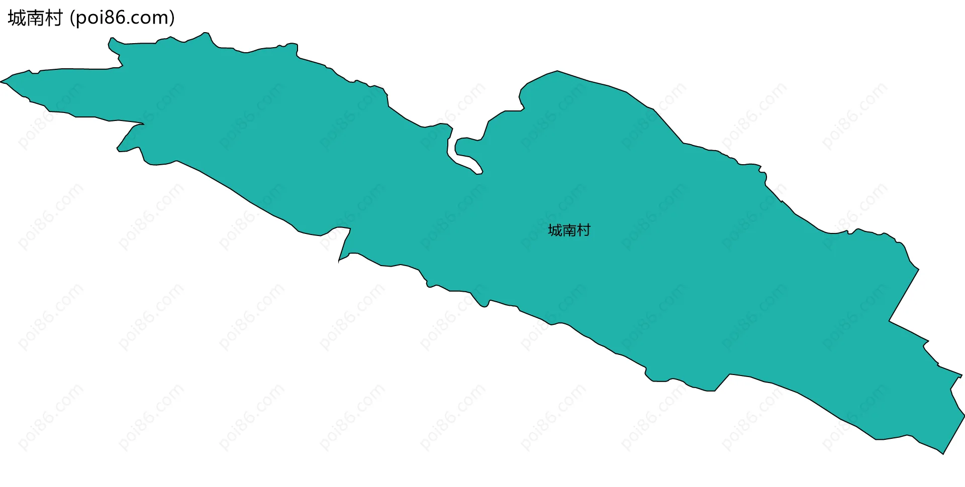 城南村边界地图