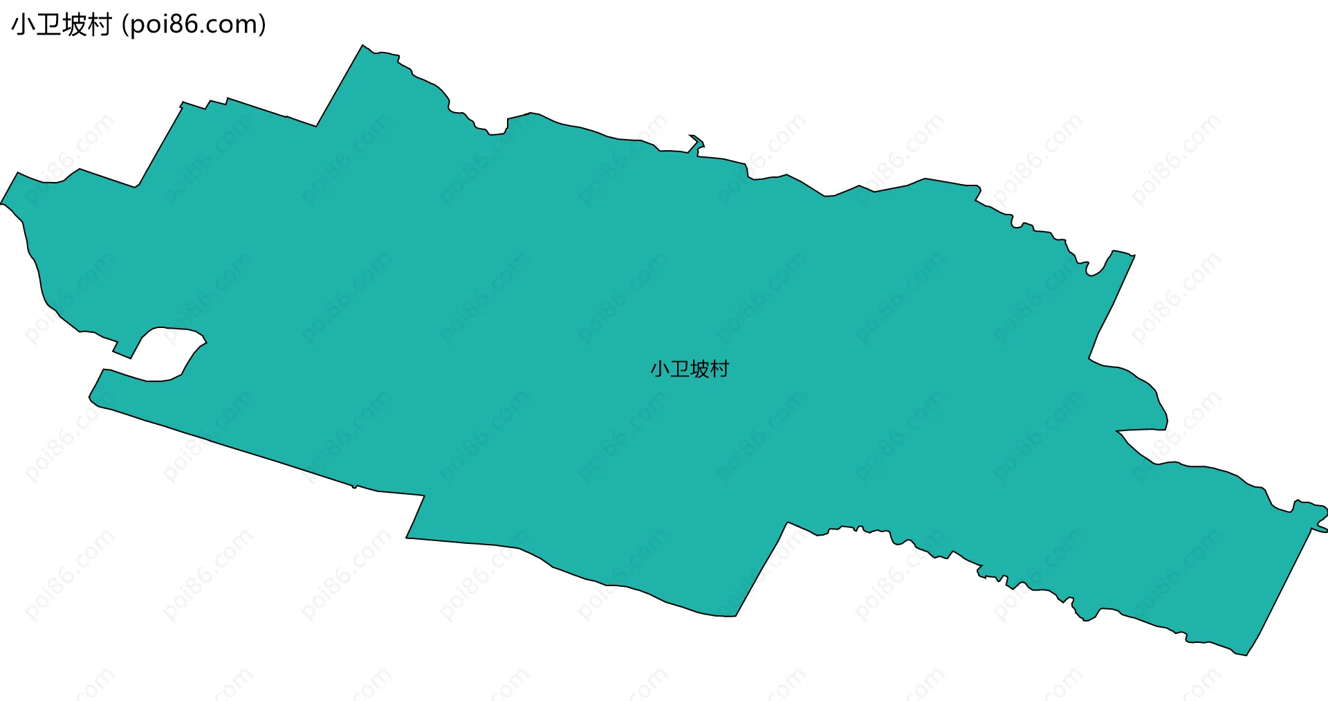 小卫坡村边界地图