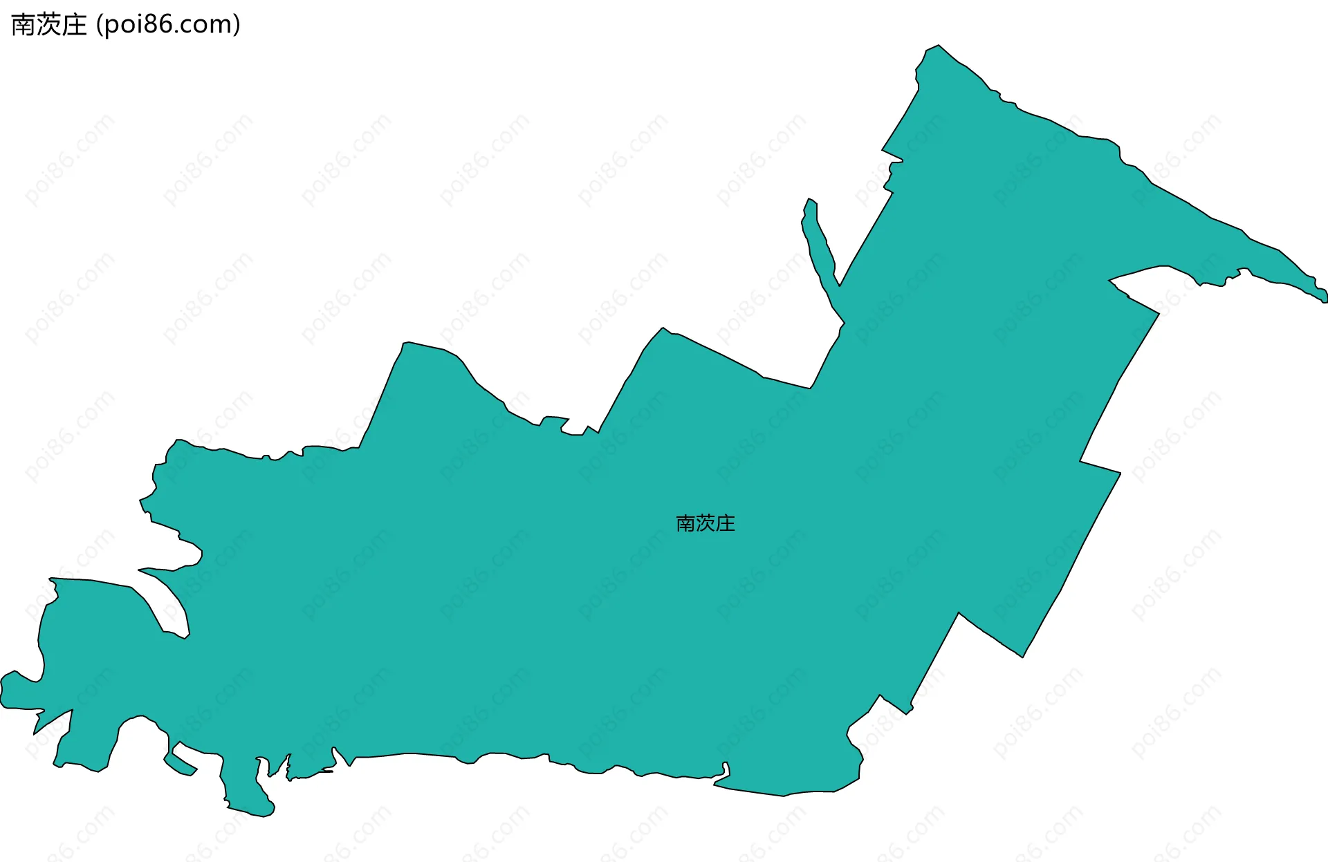 南茨庄边界地图