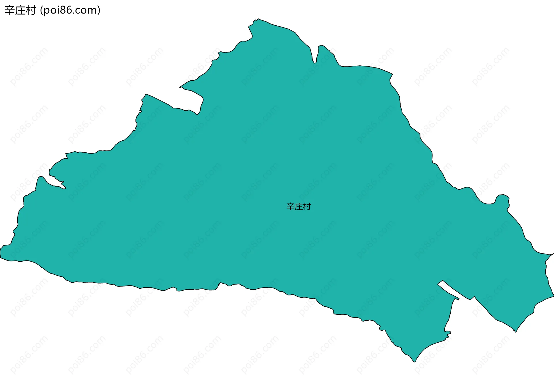 辛庄村边界地图