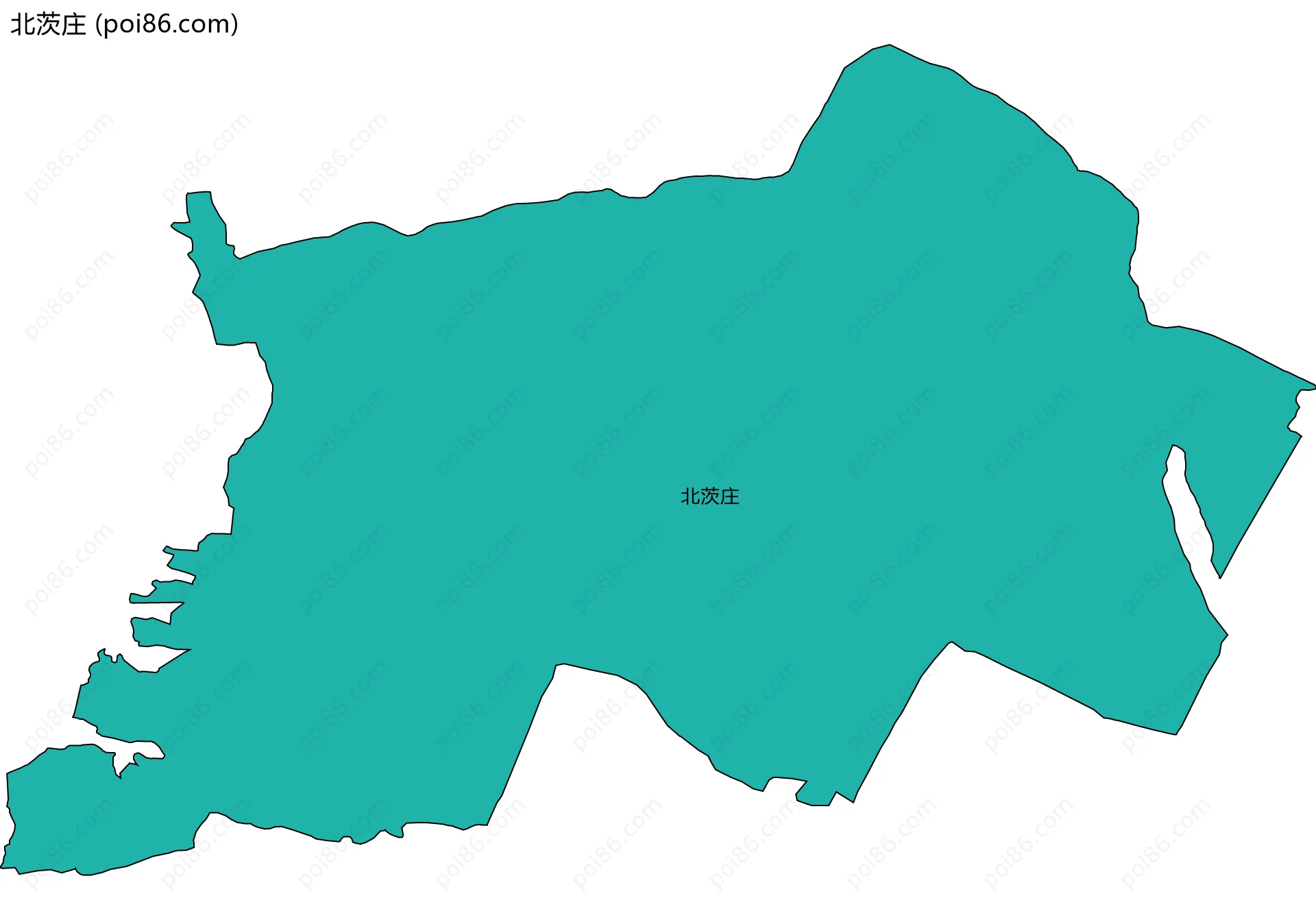 北茨庄边界地图