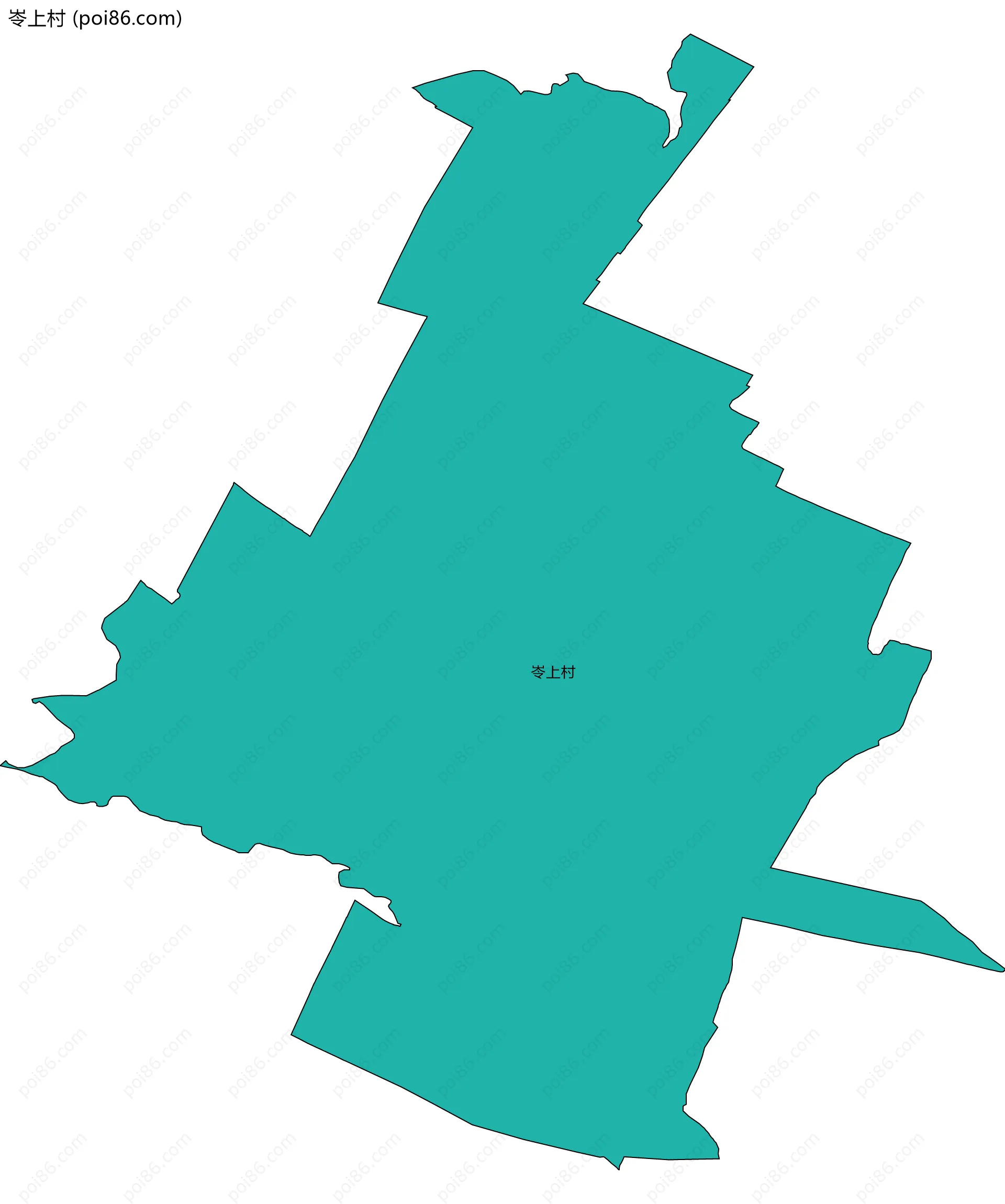 岺上村边界地图