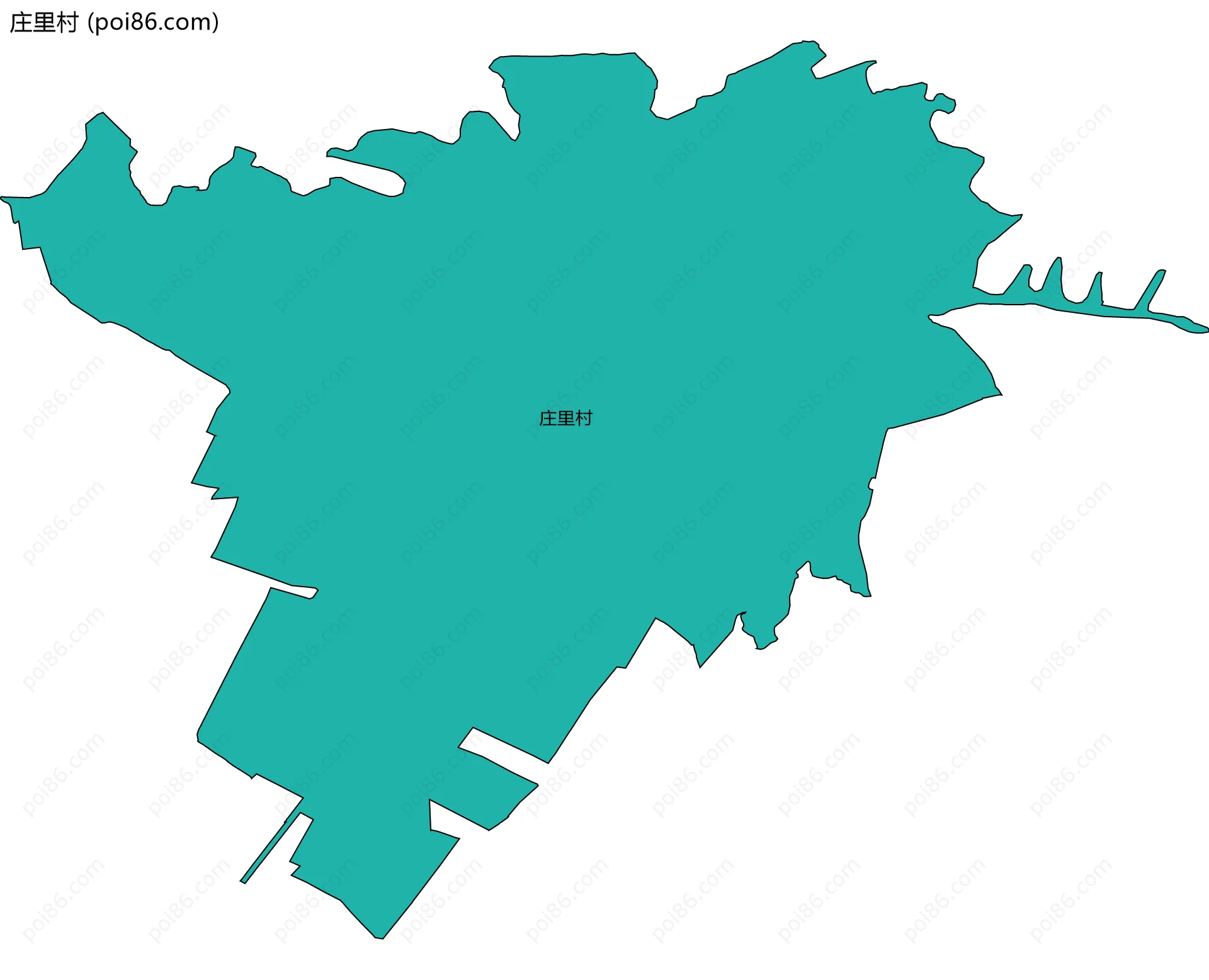 庄里村边界地图