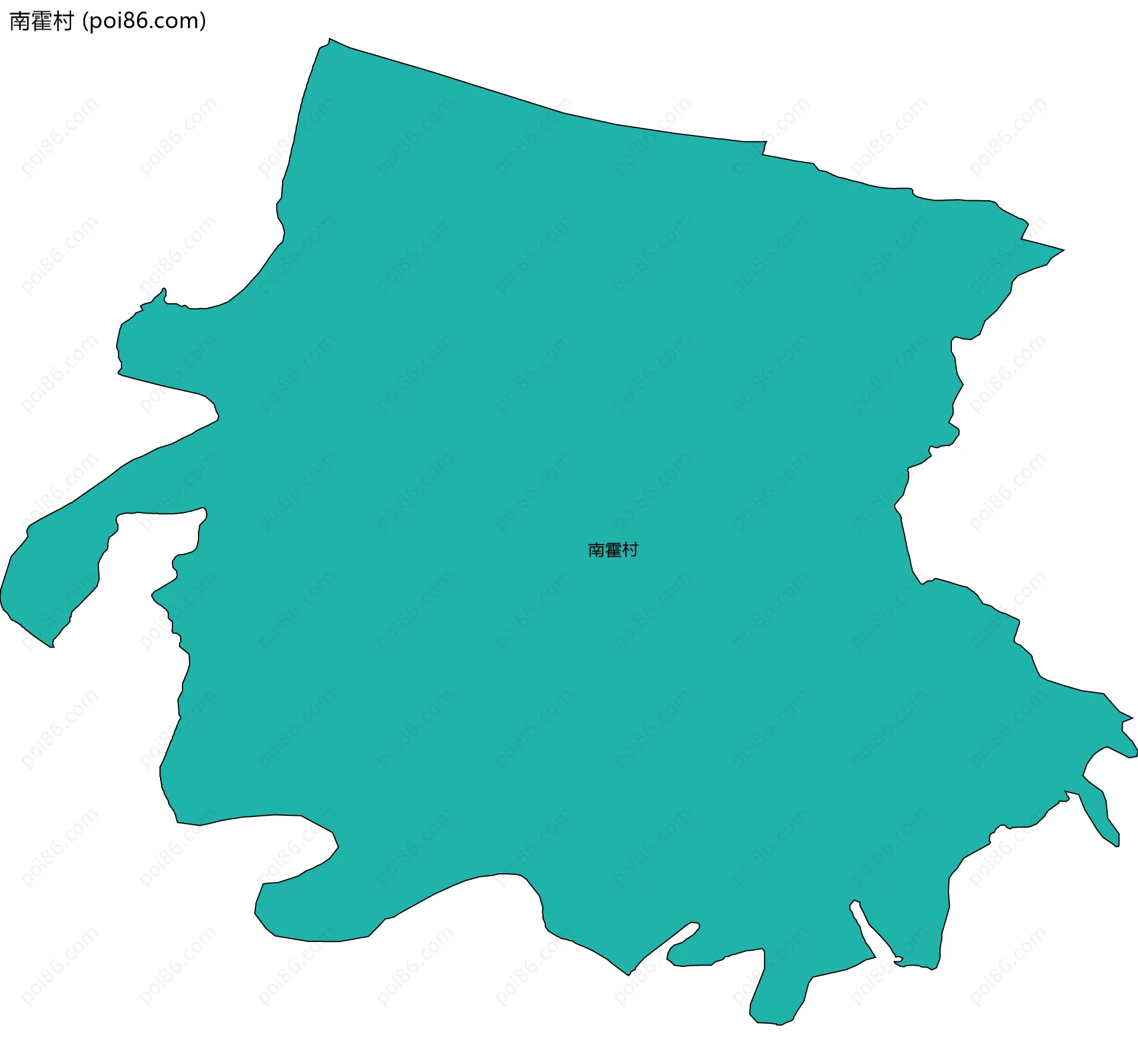 南霍村边界地图