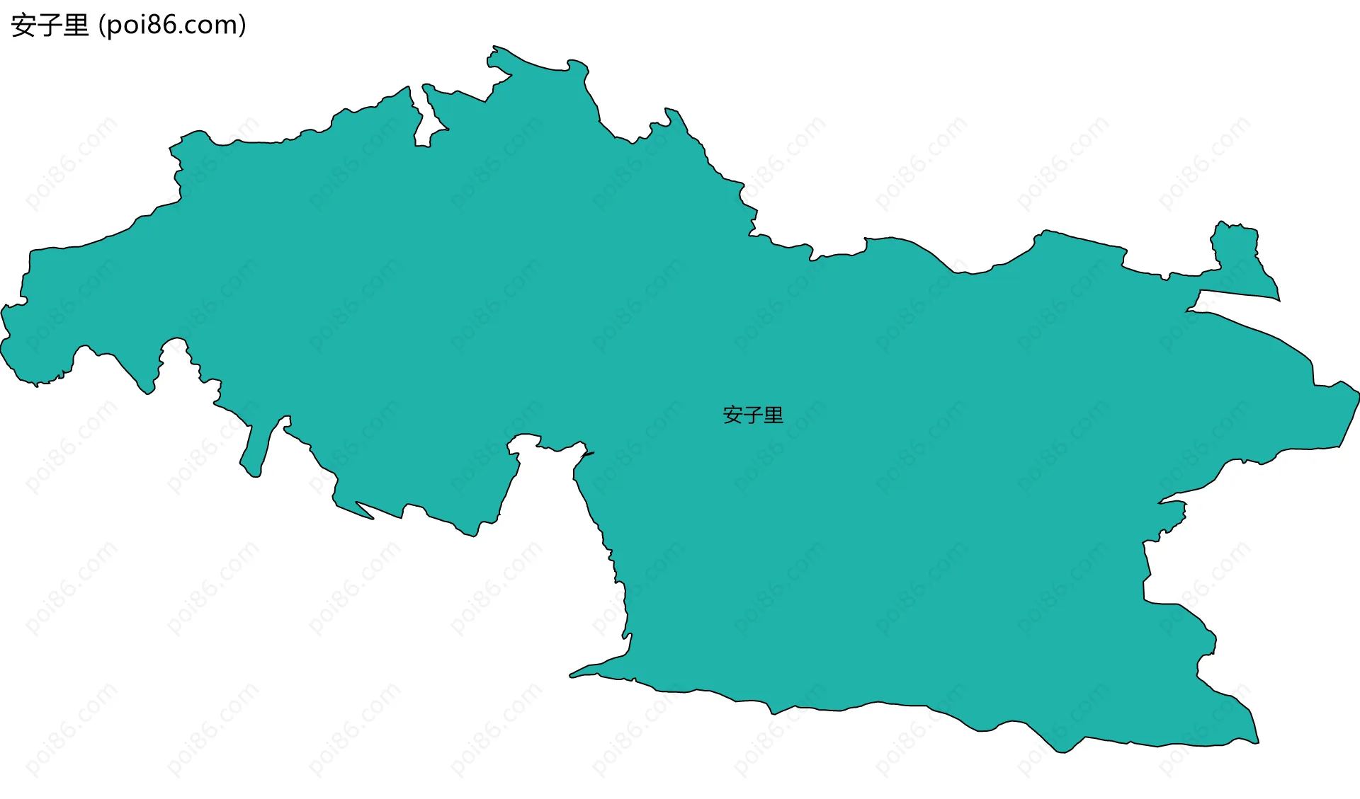 安子里边界地图