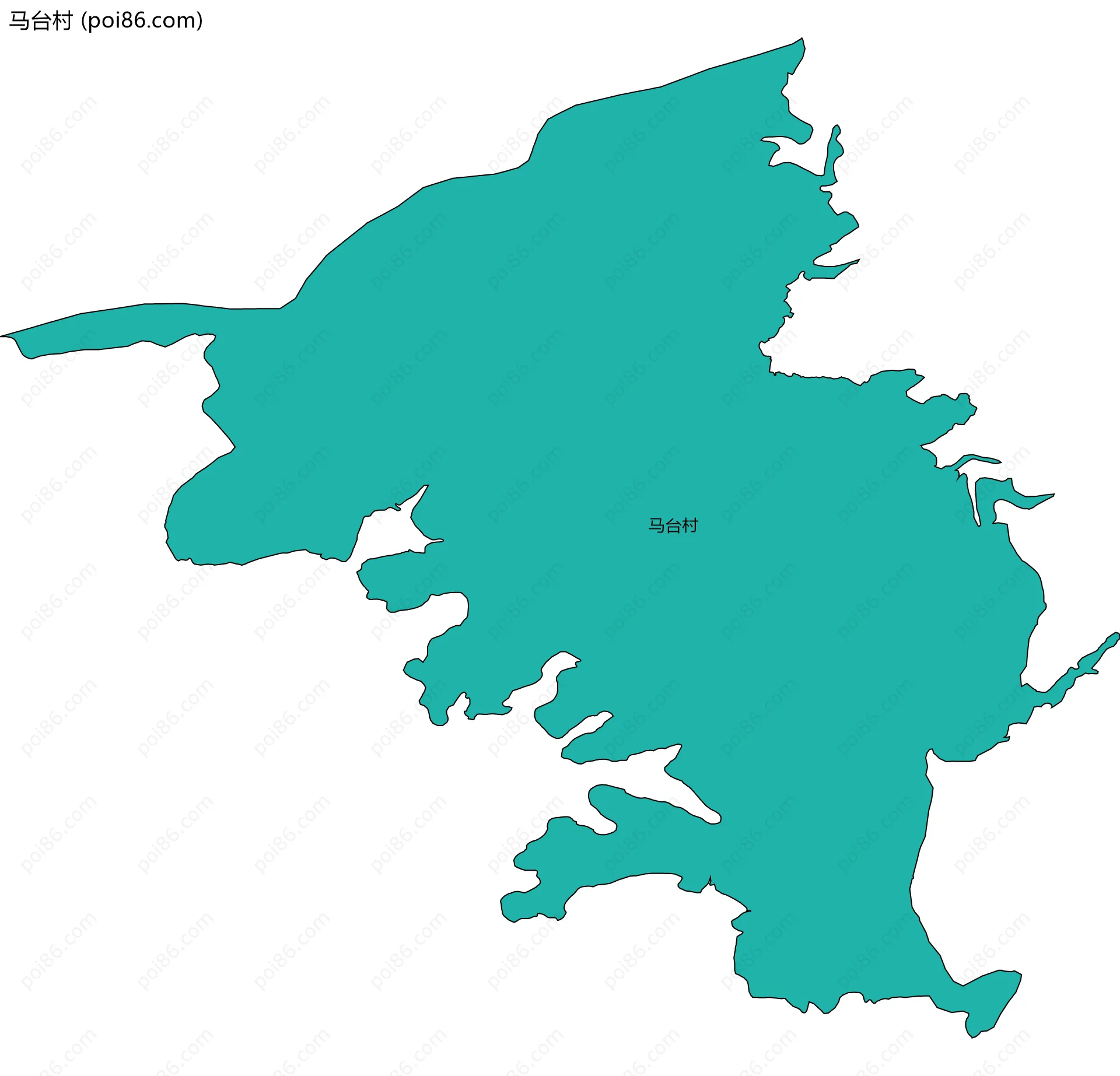 马台村边界地图