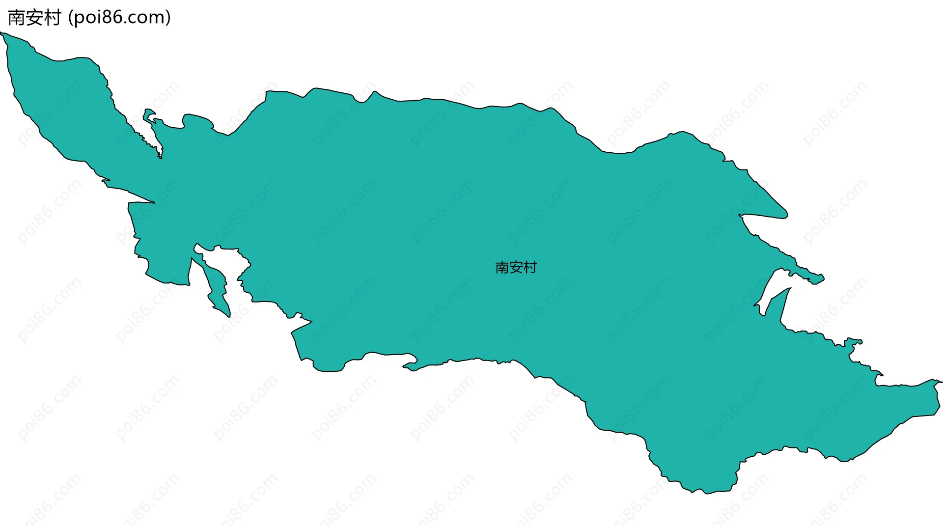 南安村边界地图