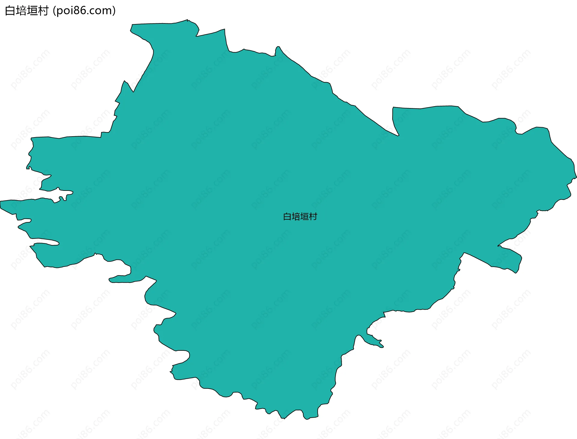 白培垣村边界地图