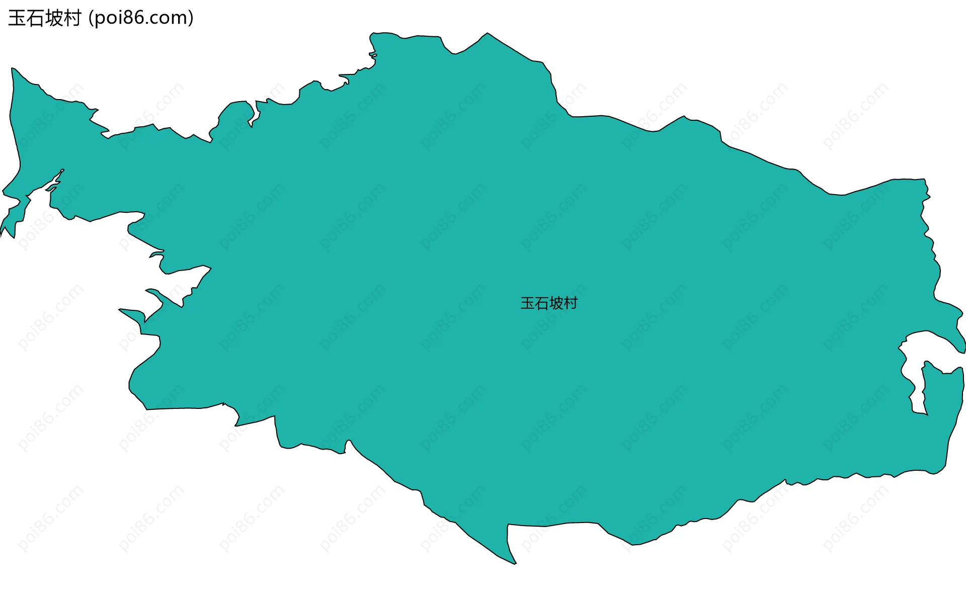 玉石坡村边界地图