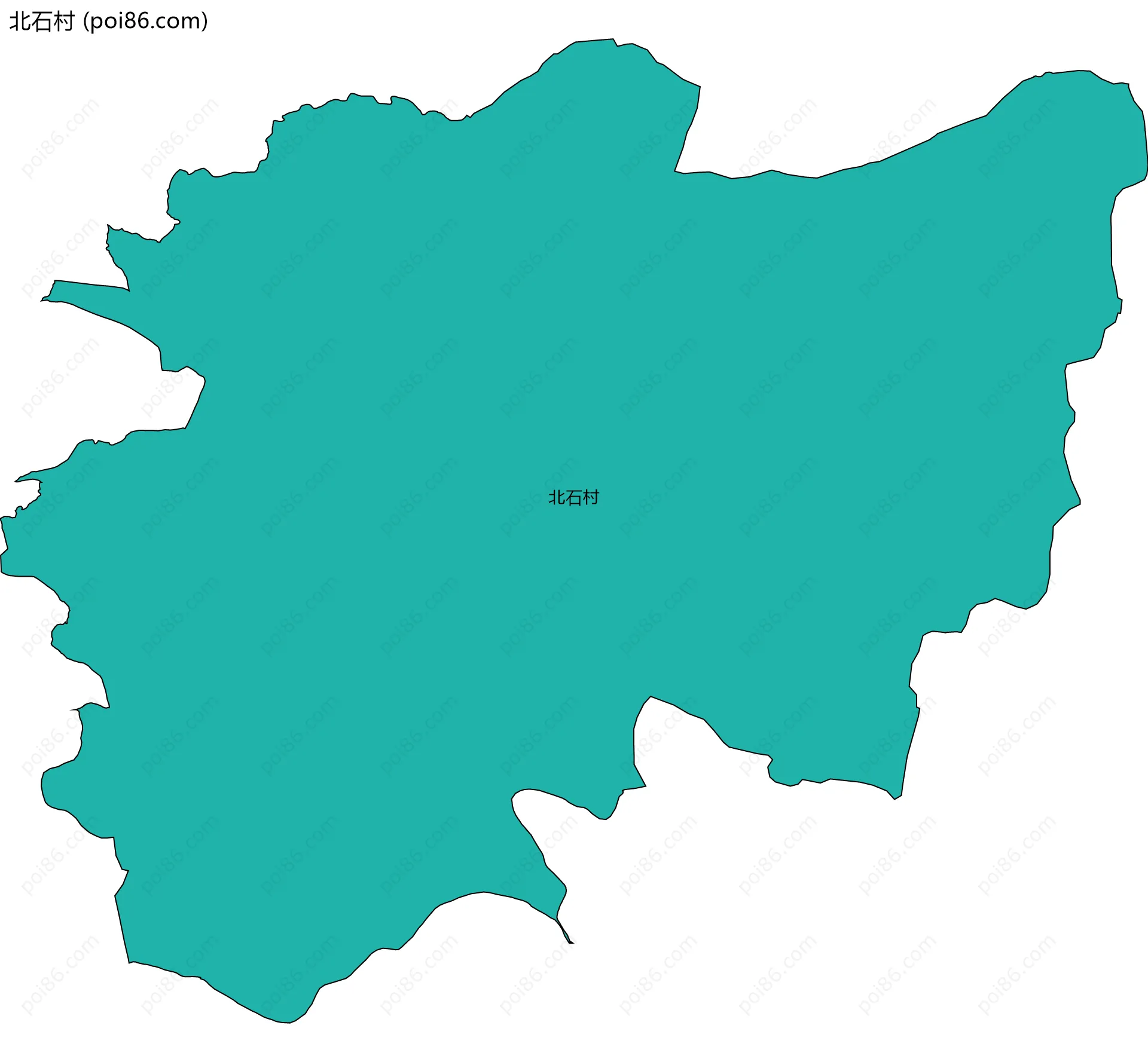 北石村边界地图