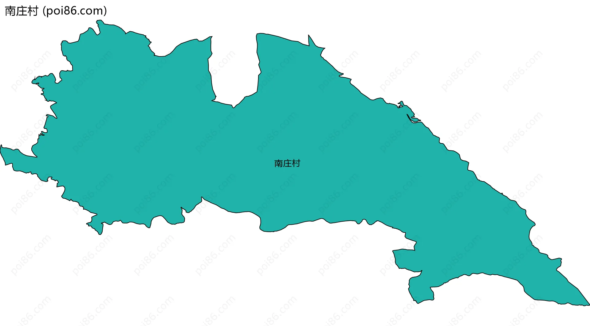 南庄村边界地图