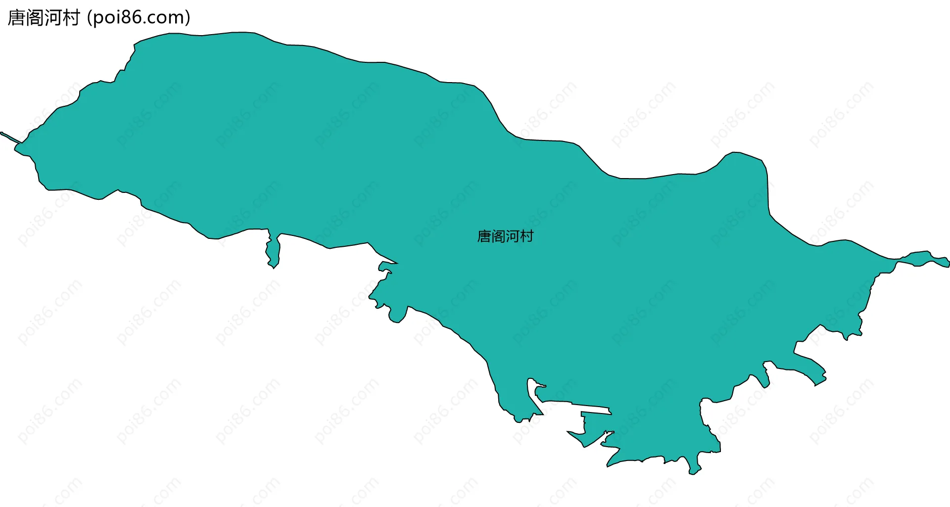 唐阁河村边界地图