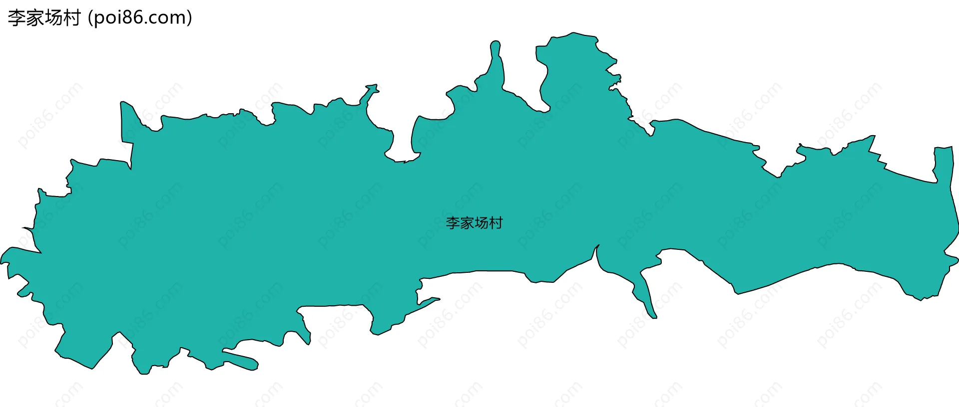李家场村边界地图