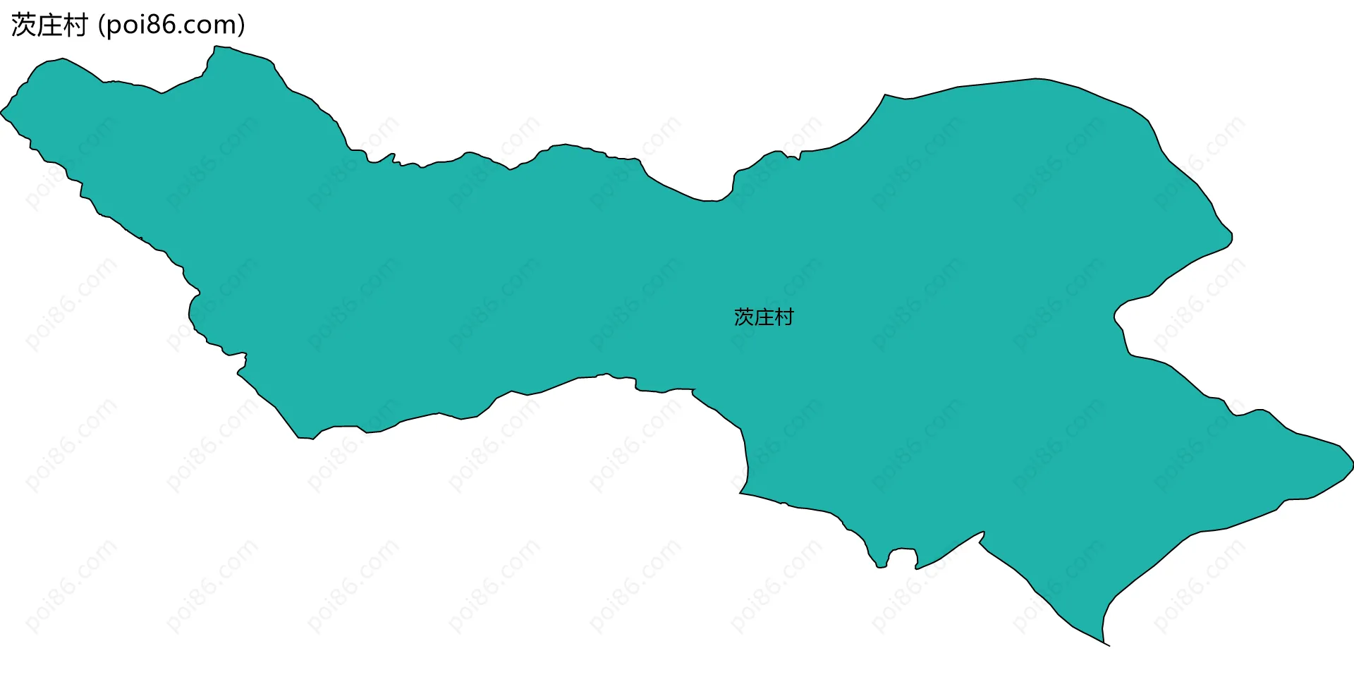 茨庄村边界地图