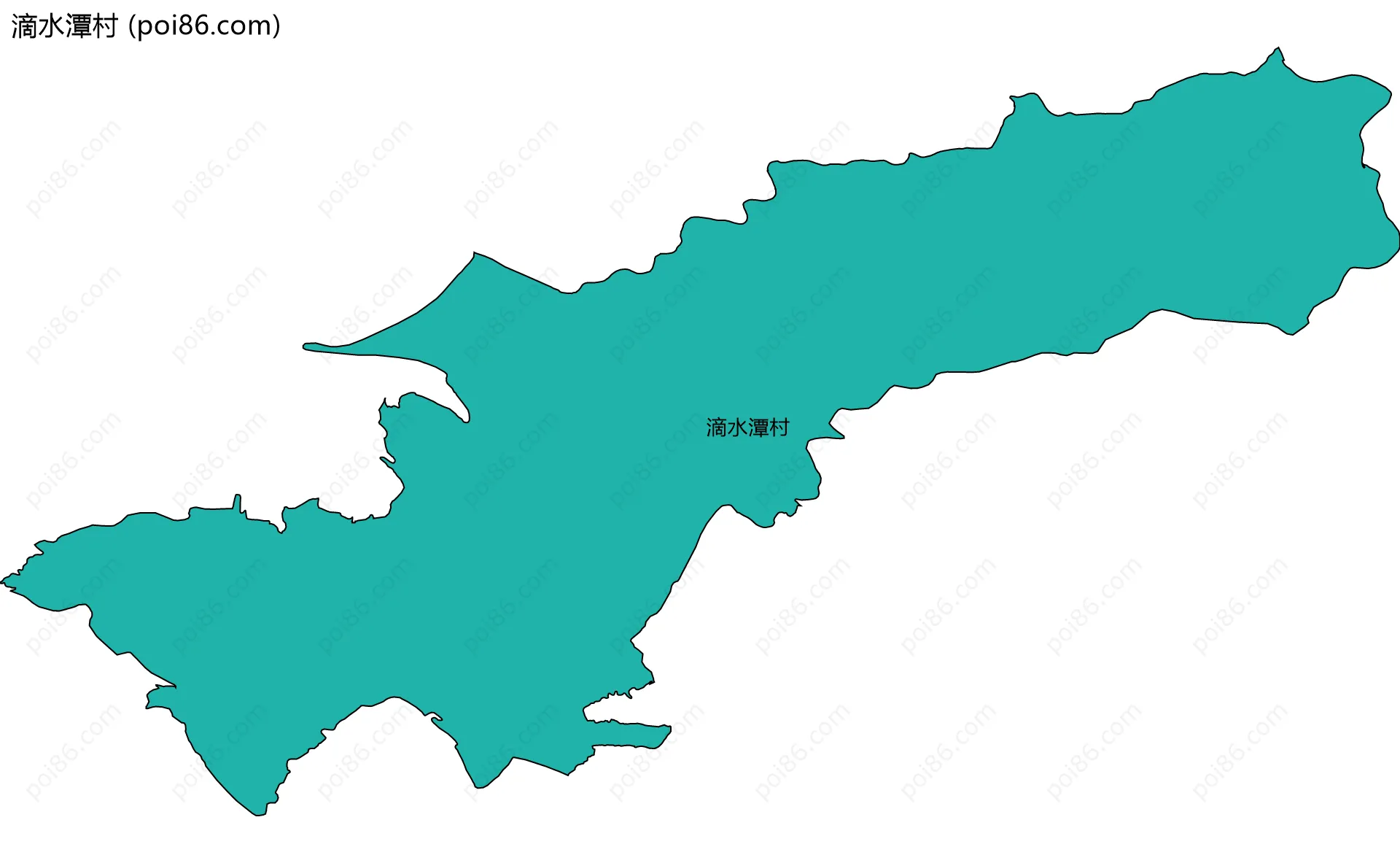 滴水潭村边界地图