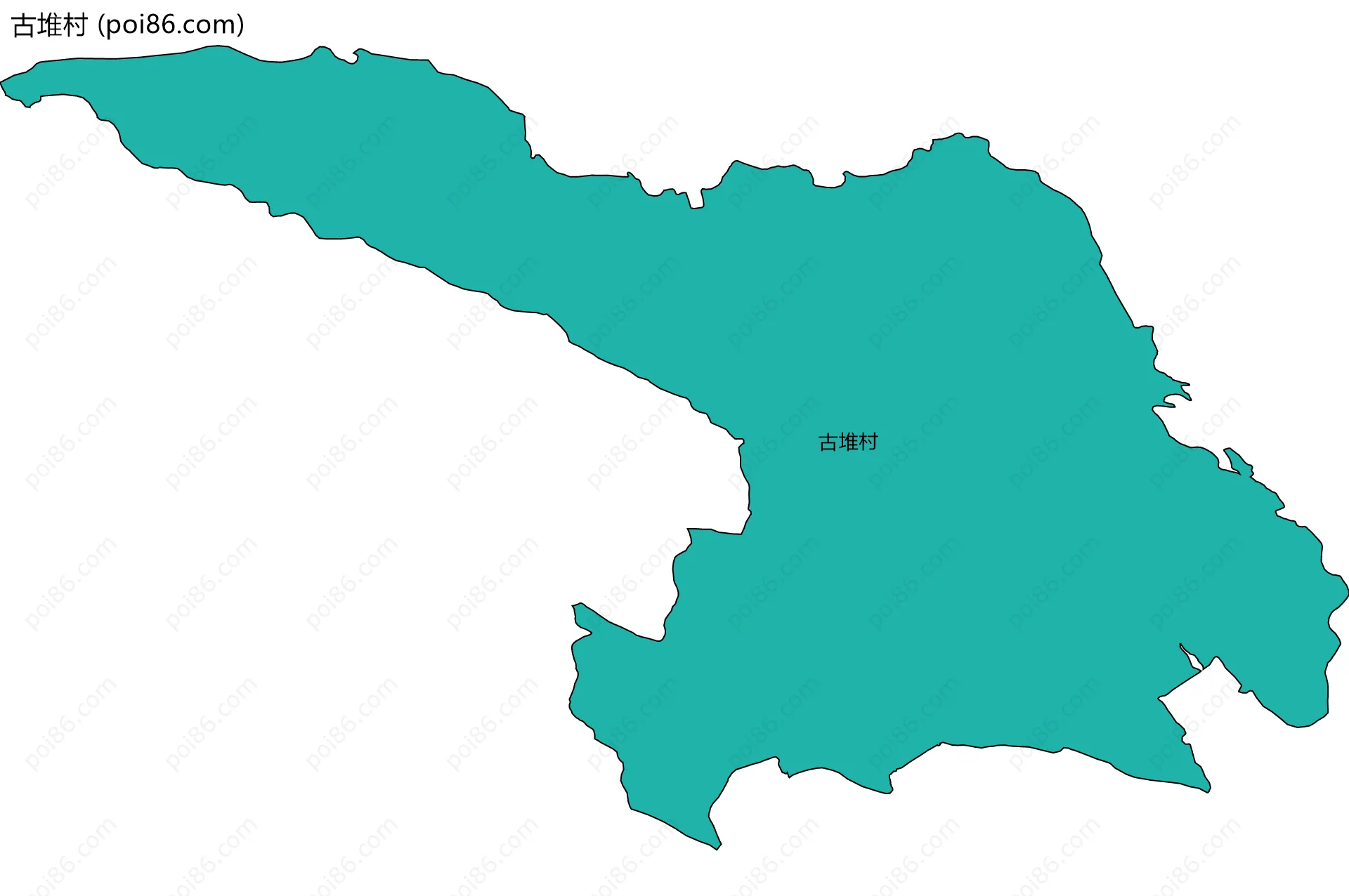 古堆村边界地图