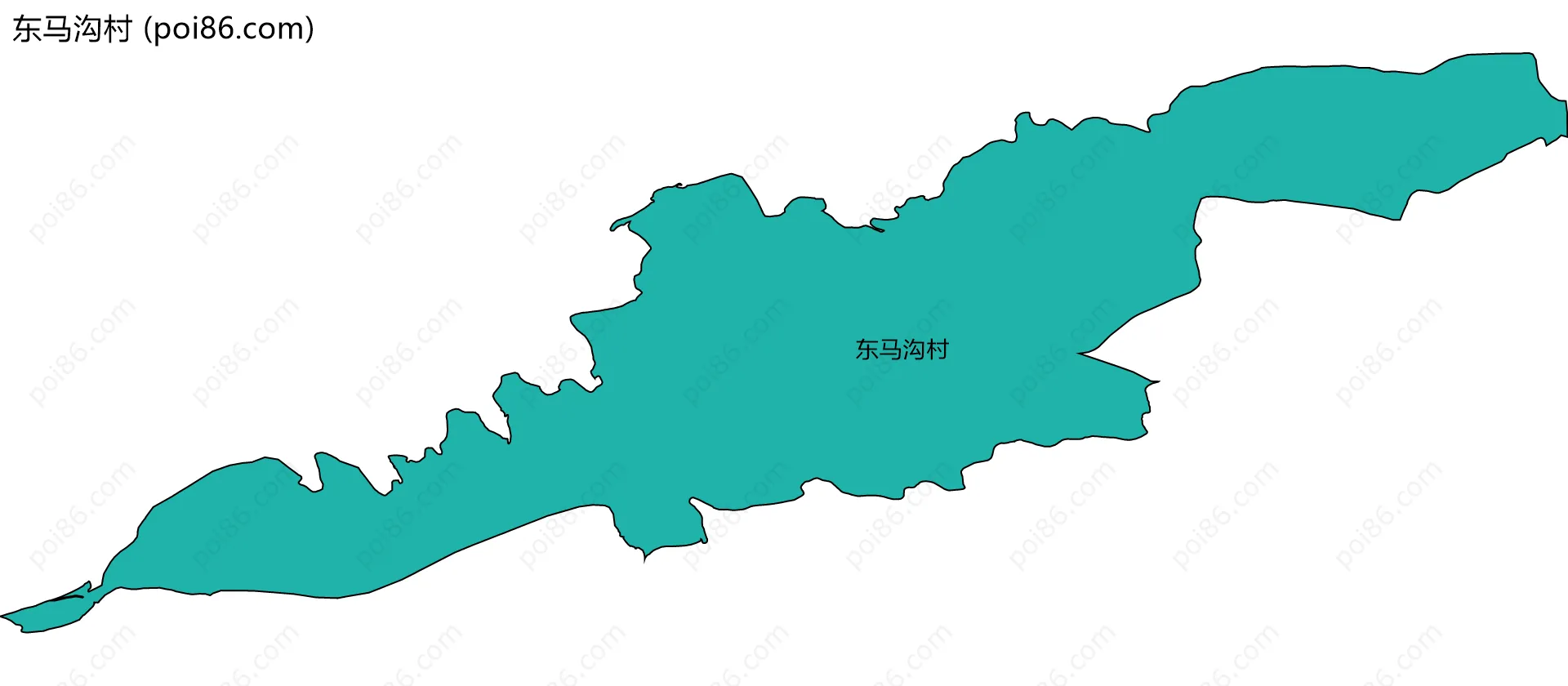 东马沟村边界地图
