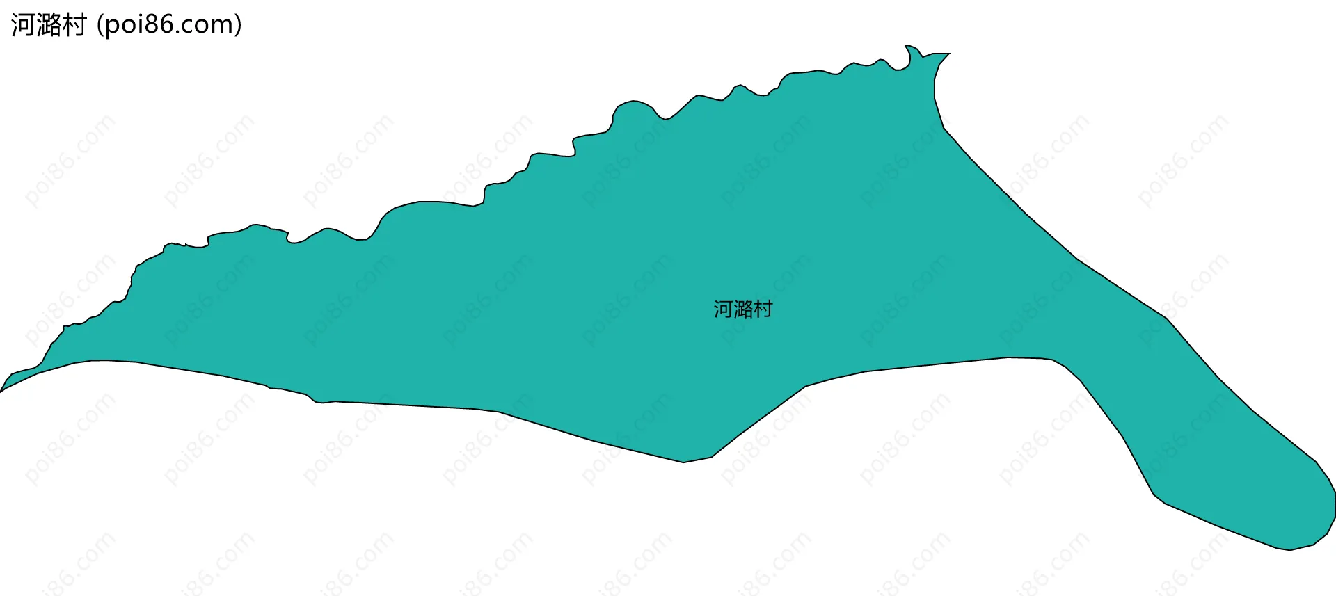 河潞村边界地图