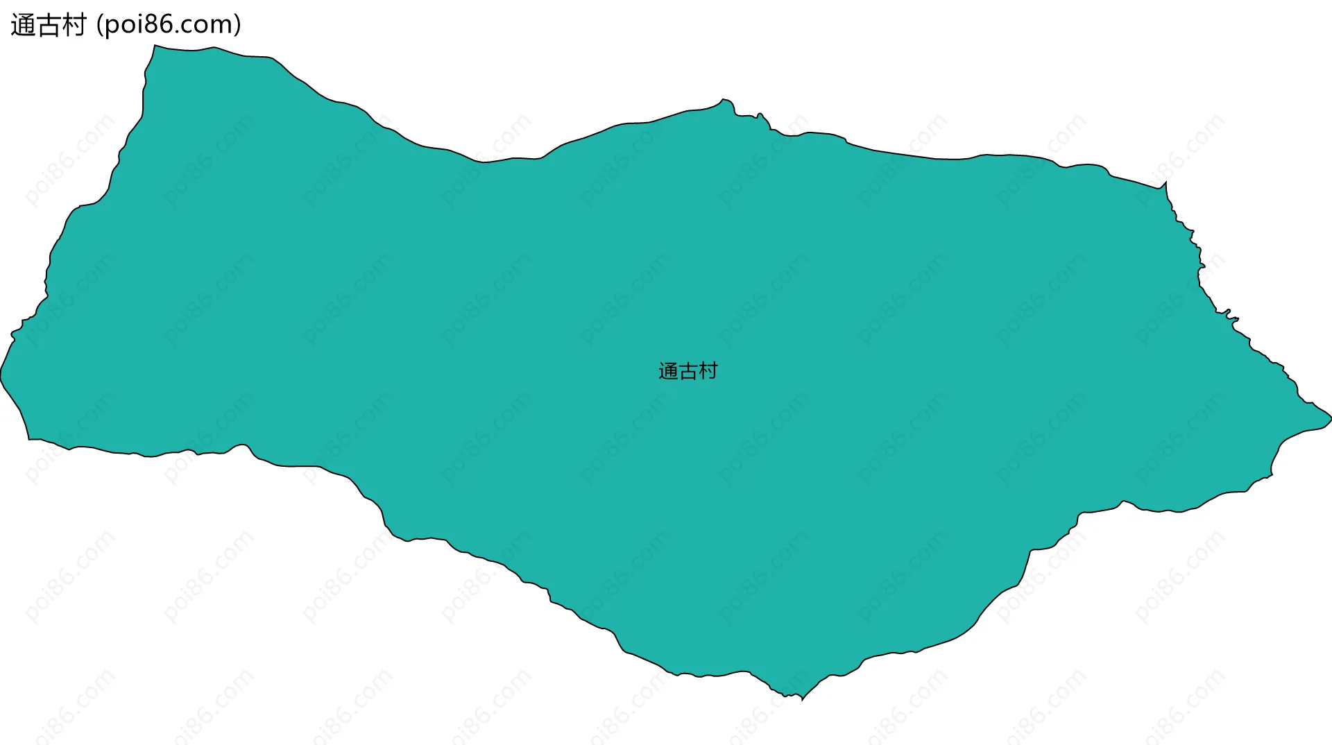 通古村边界地图