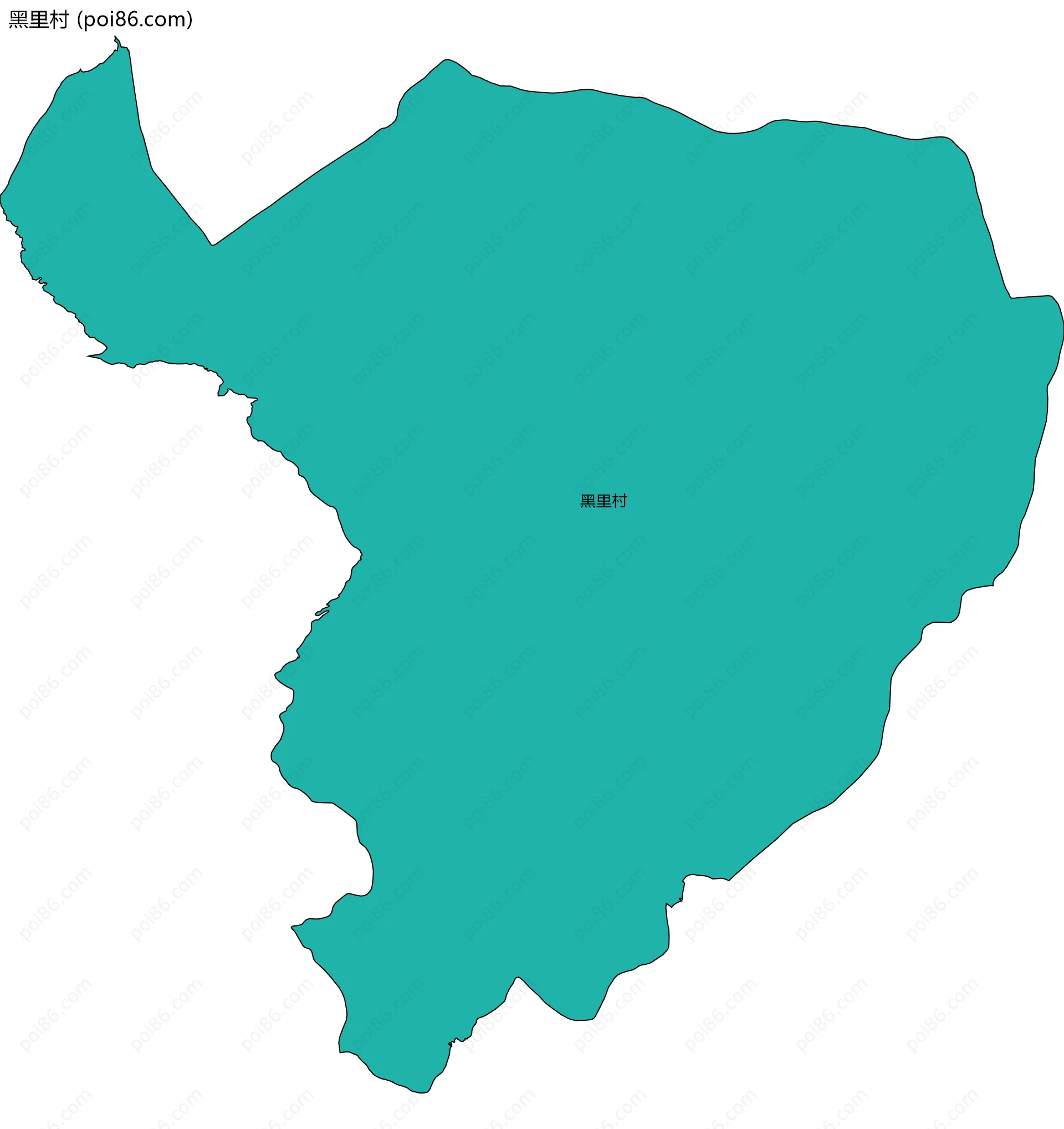黑里村边界地图