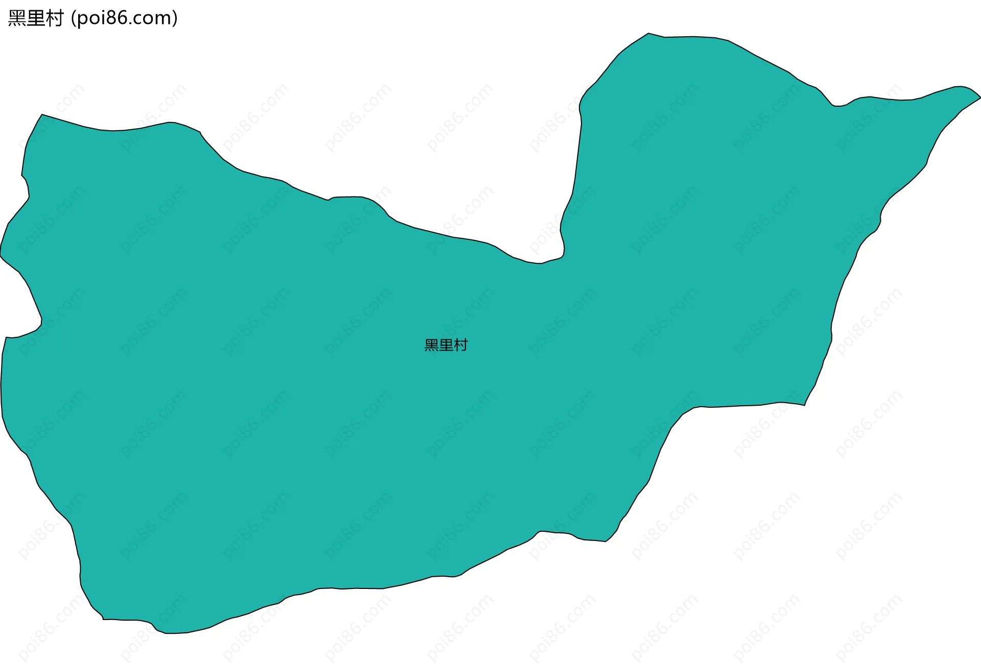 黑里村边界地图