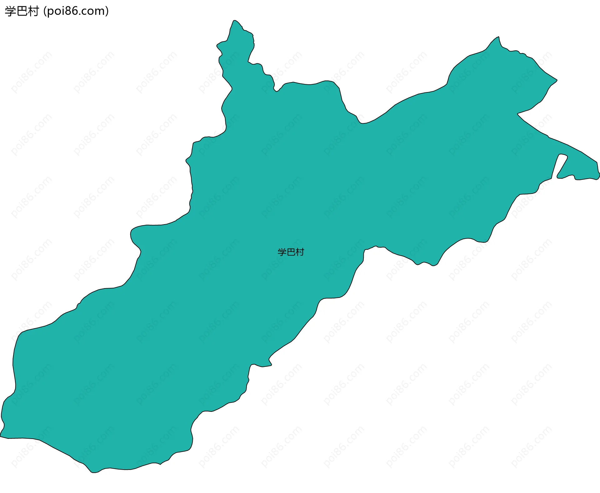 学巴村边界地图