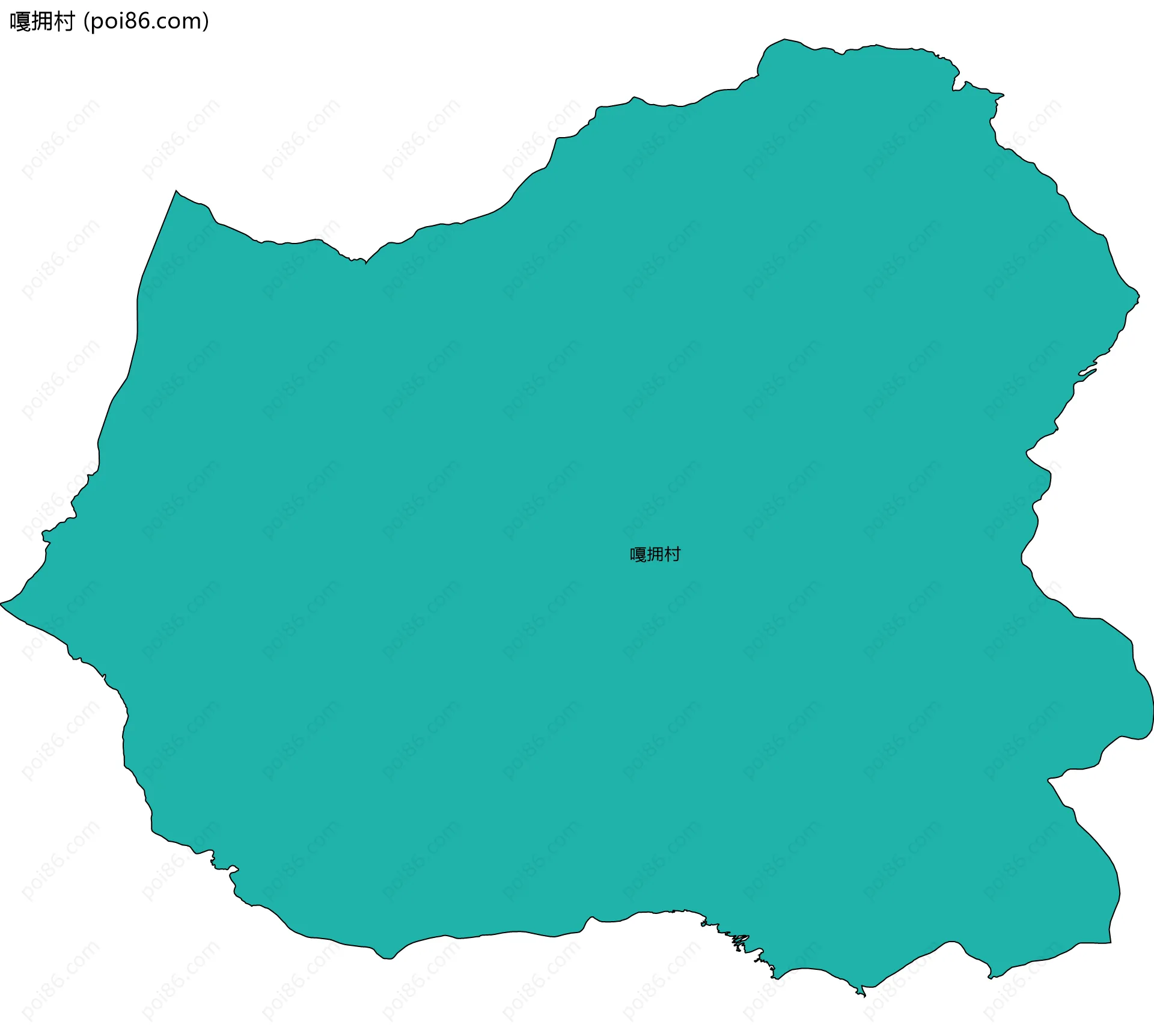 嘎拥村边界地图