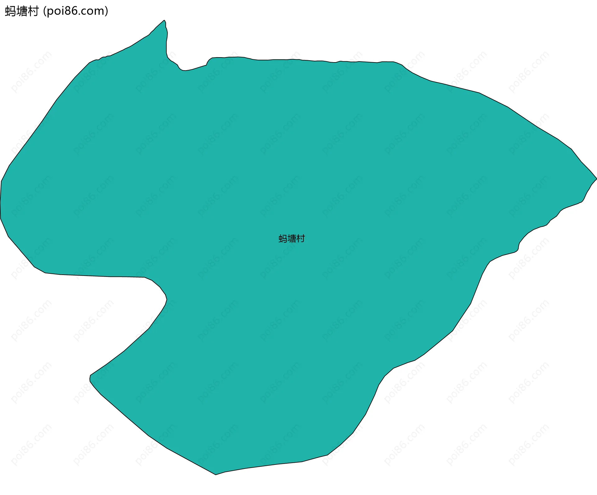 蚂塘村边界地图