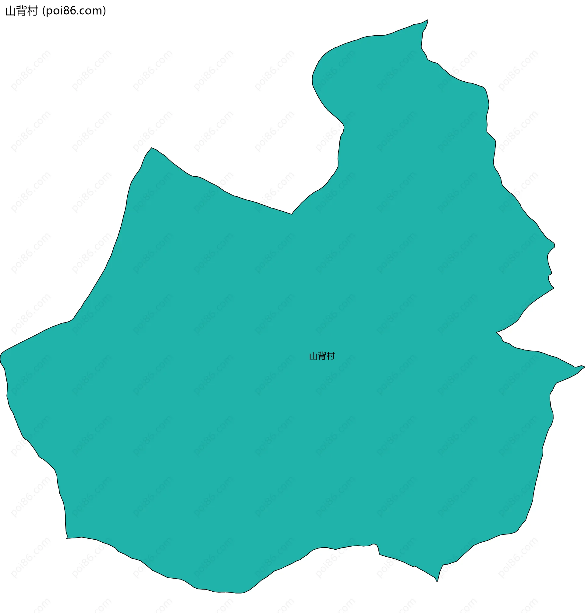 山背村边界地图