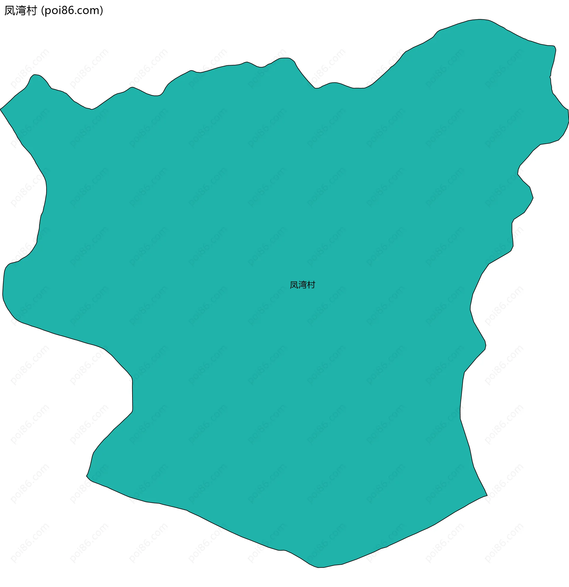 凤湾村边界地图