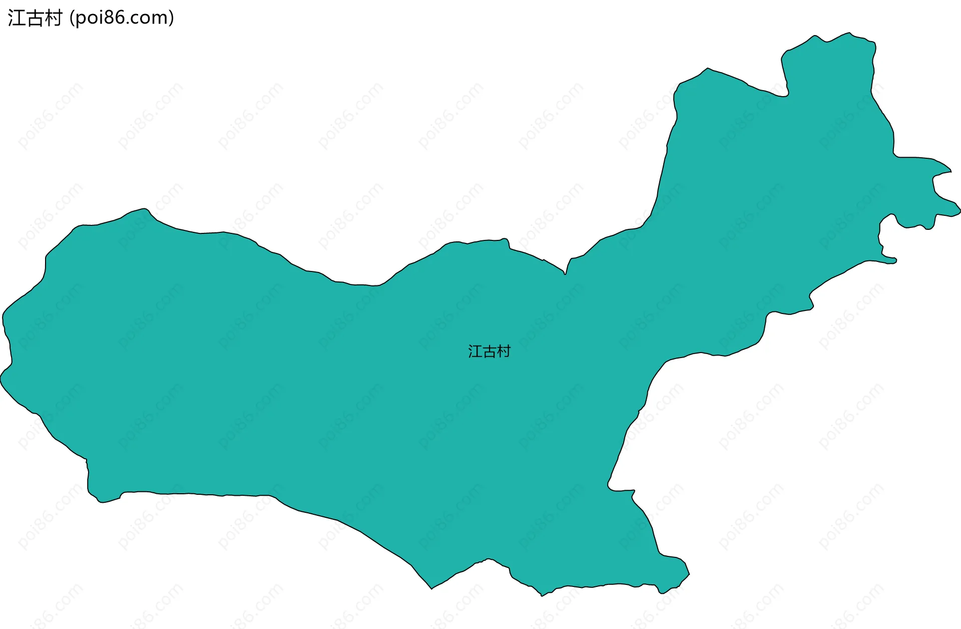 江古村边界地图