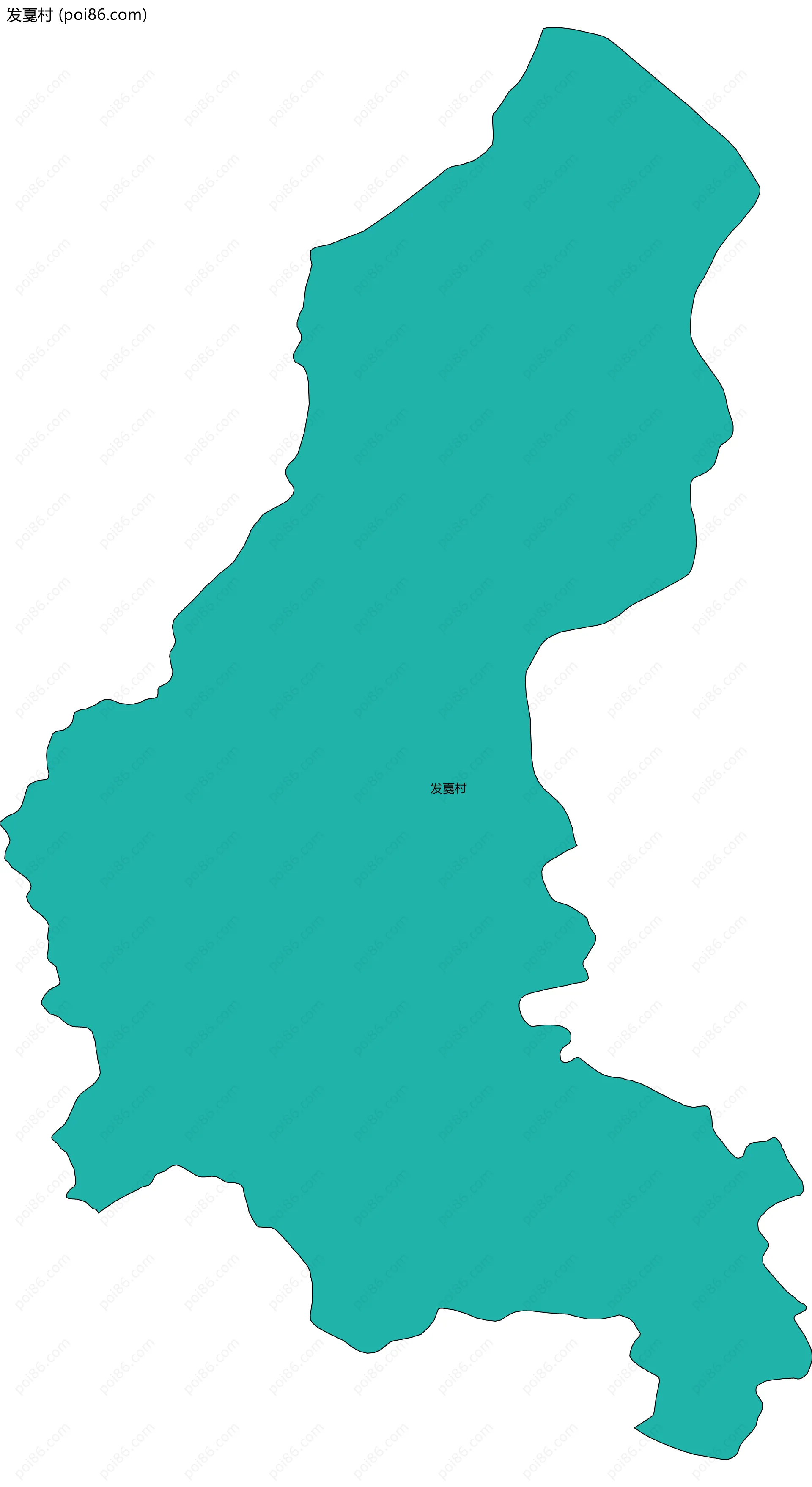 发戛村边界地图