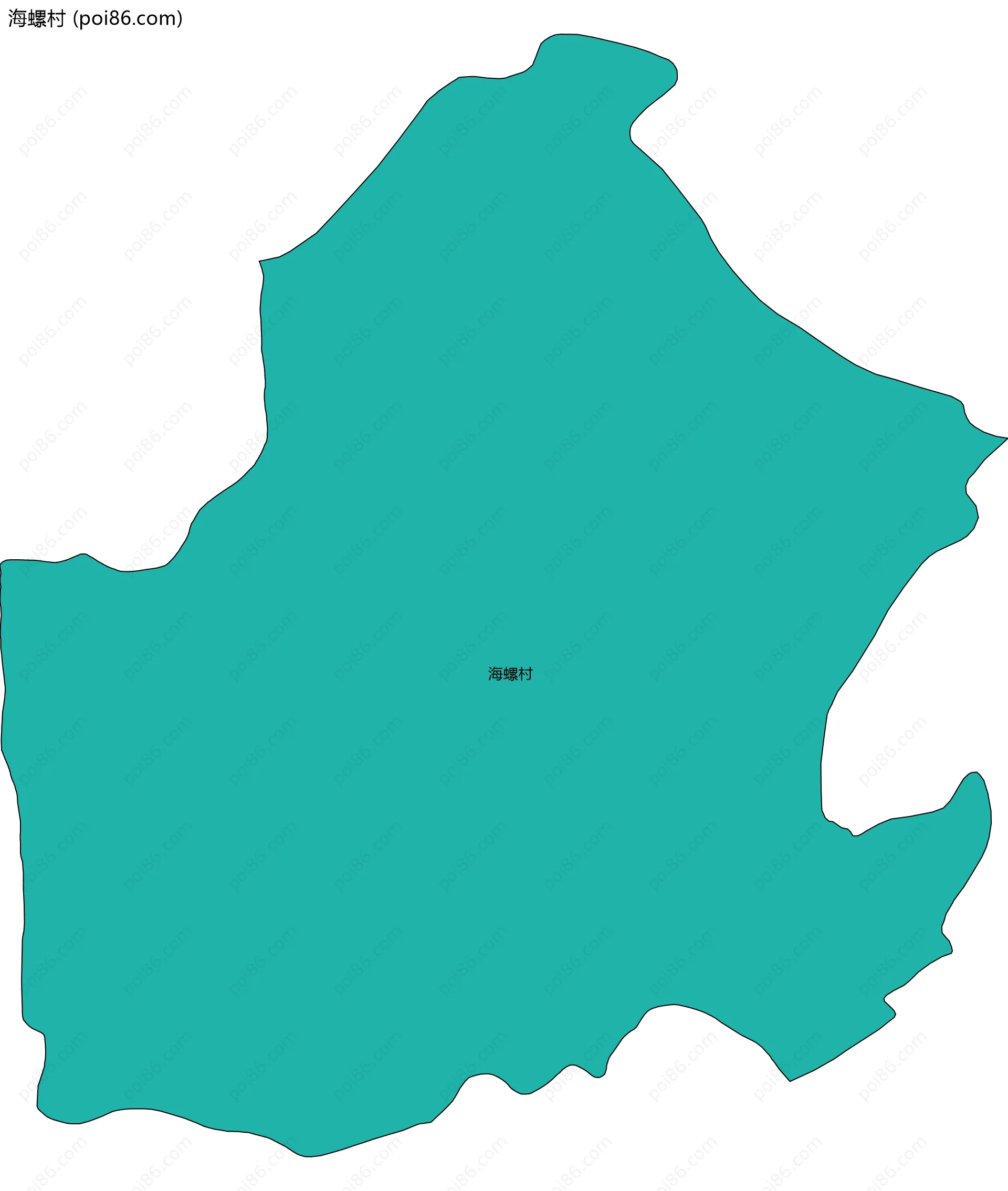 海螺村边界地图