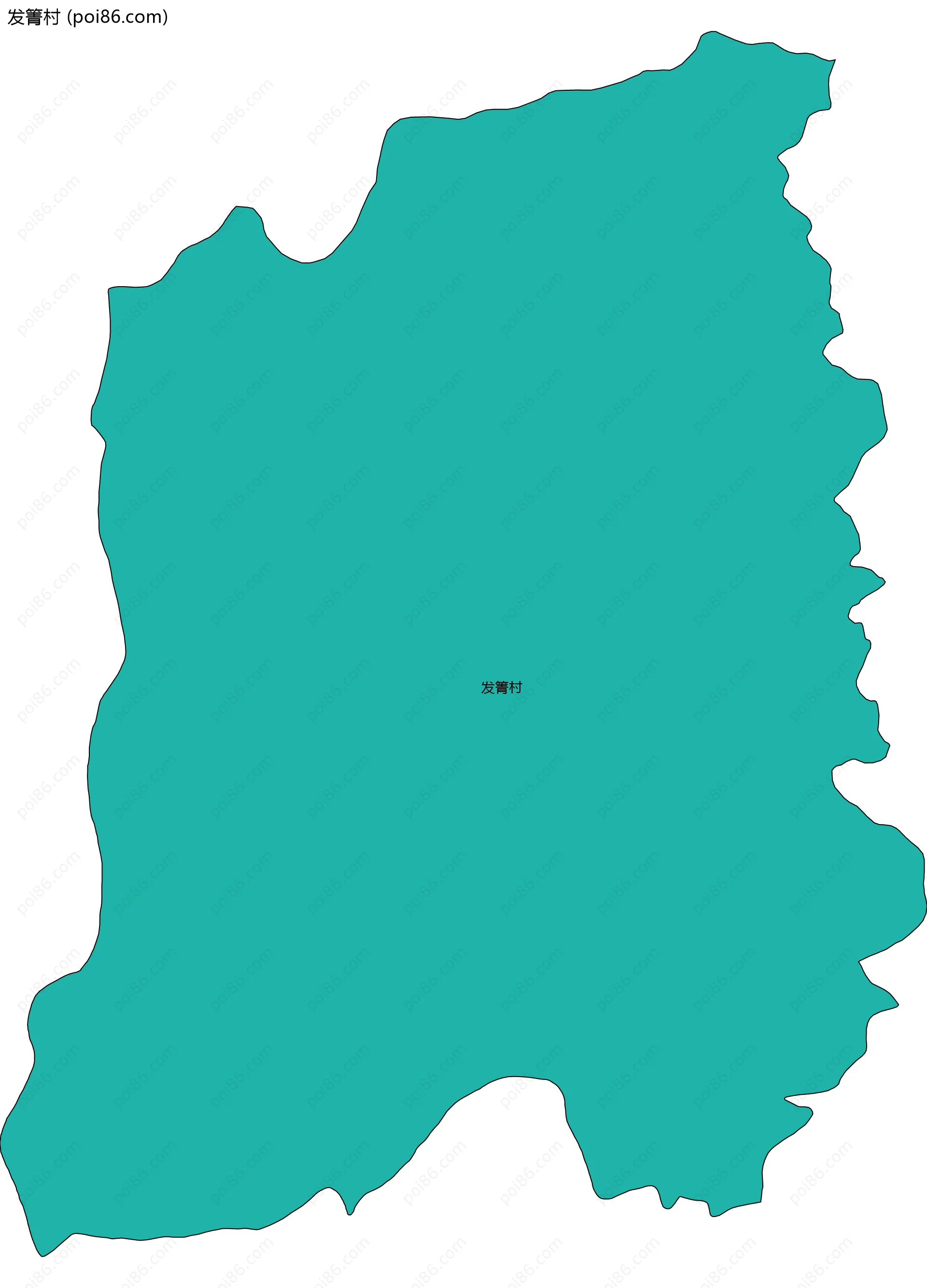 发箐村边界地图