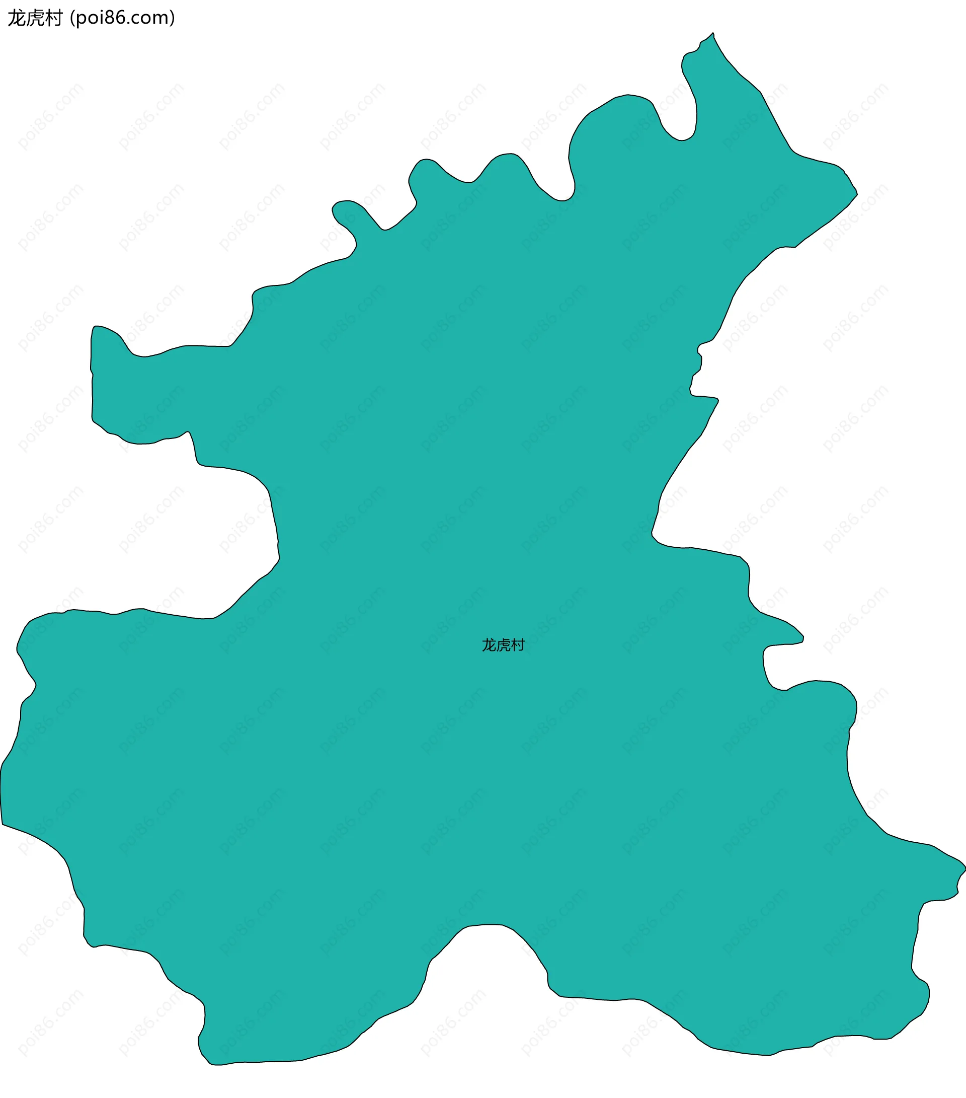 龙虎村边界地图