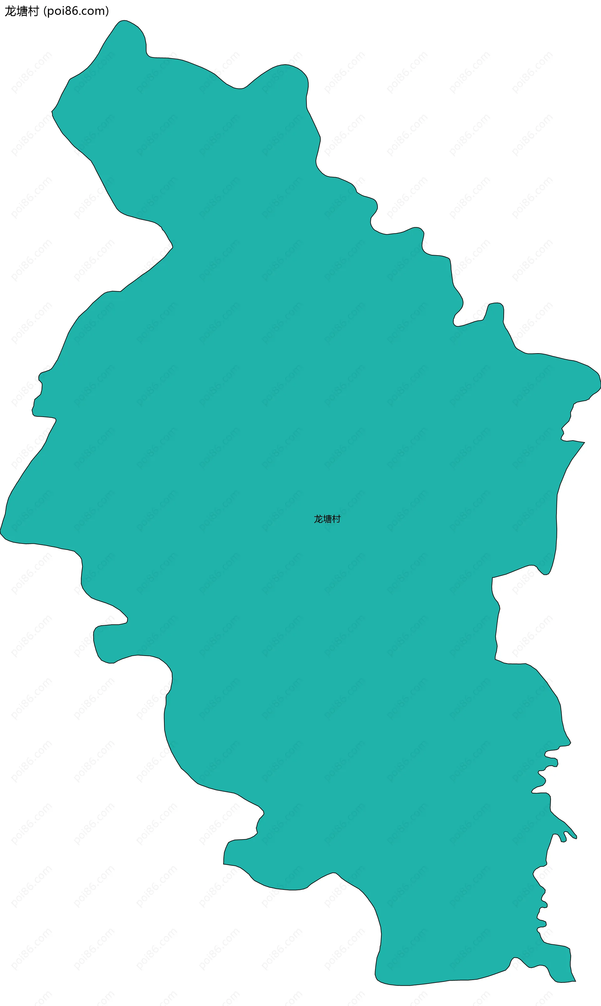 龙塘村边界地图