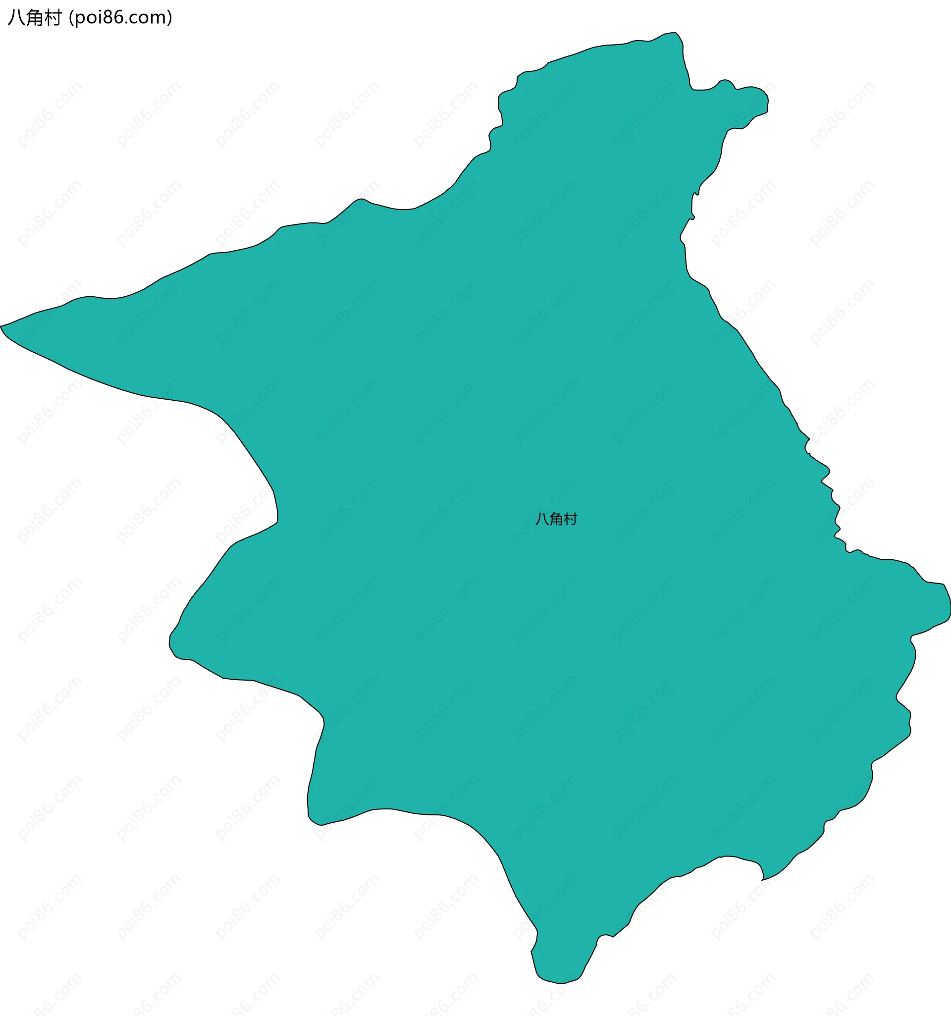 八角村边界地图