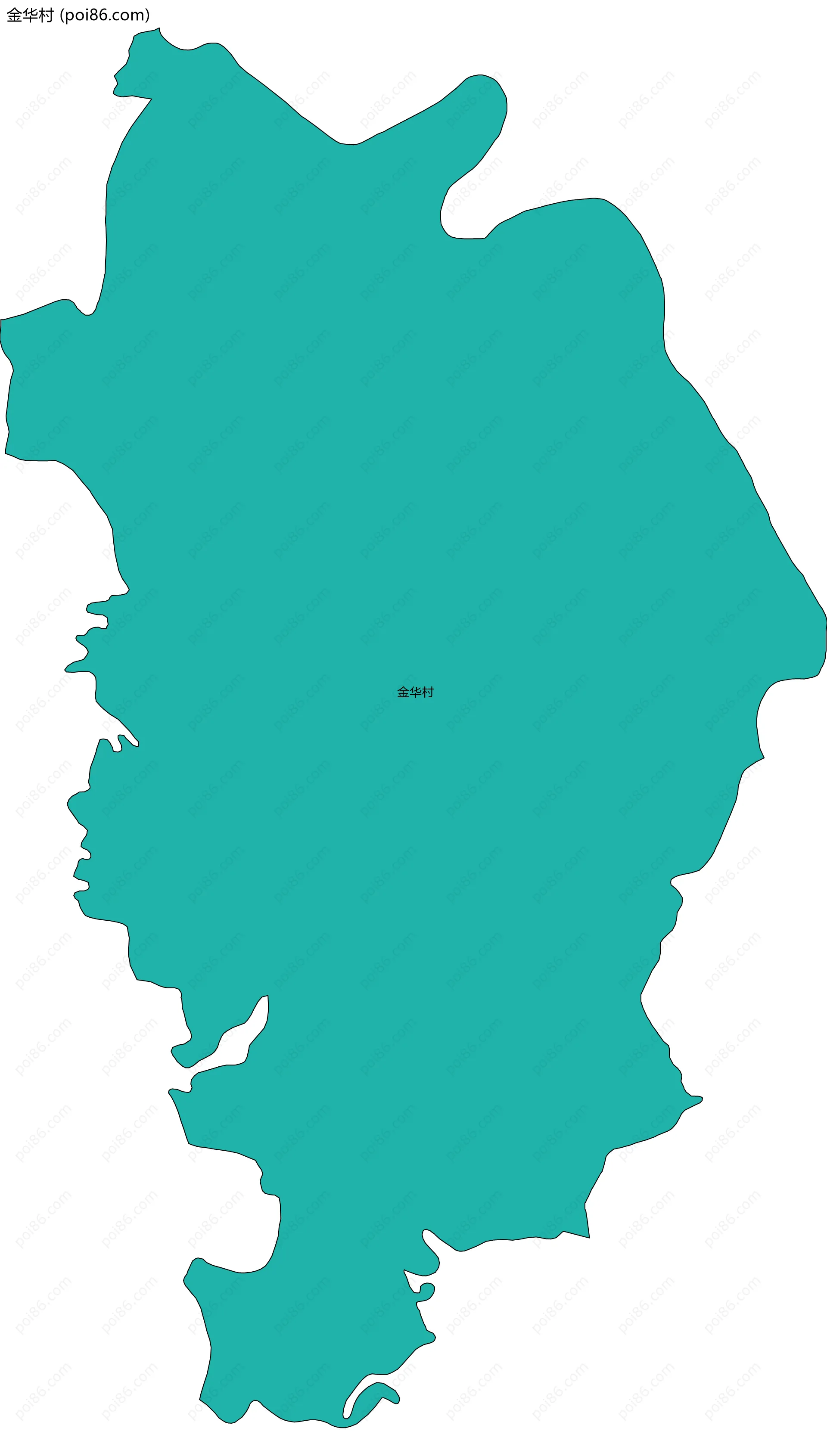 金华村边界地图