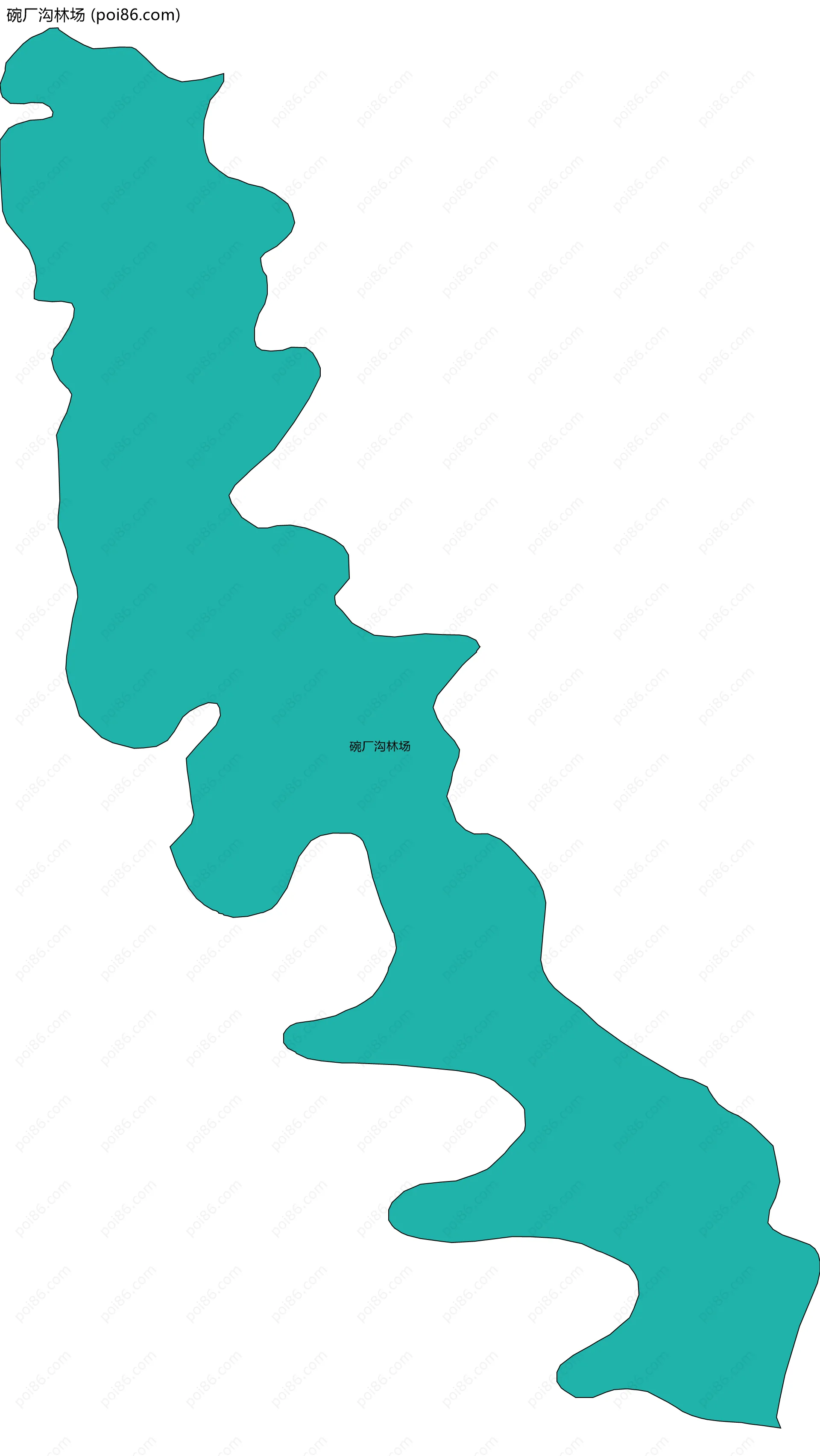 碗厂沟林场边界地图