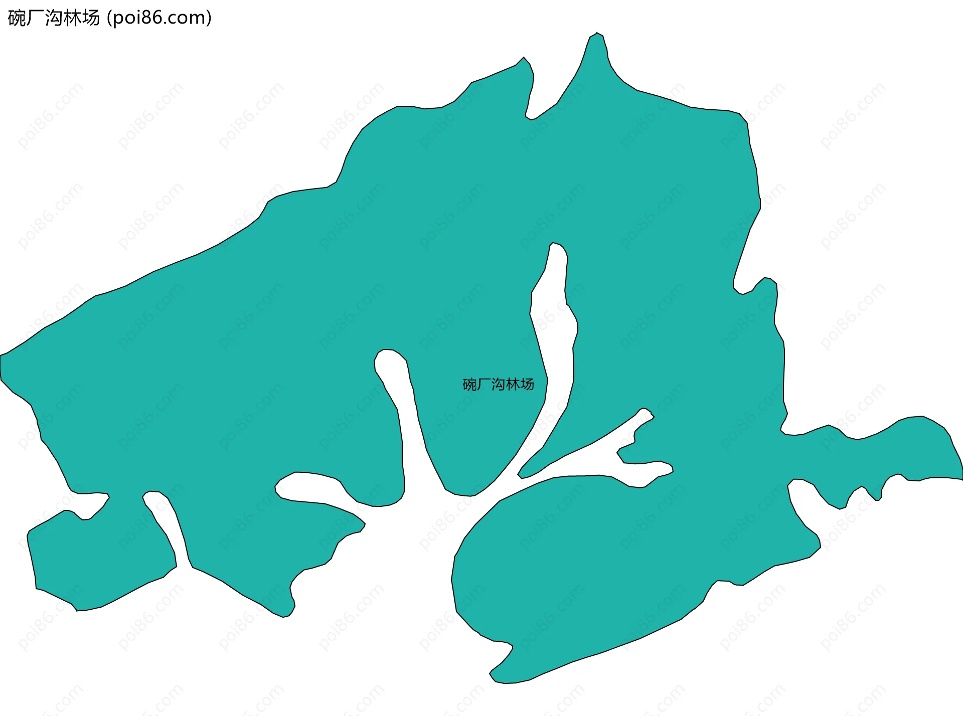 碗厂沟林场边界地图