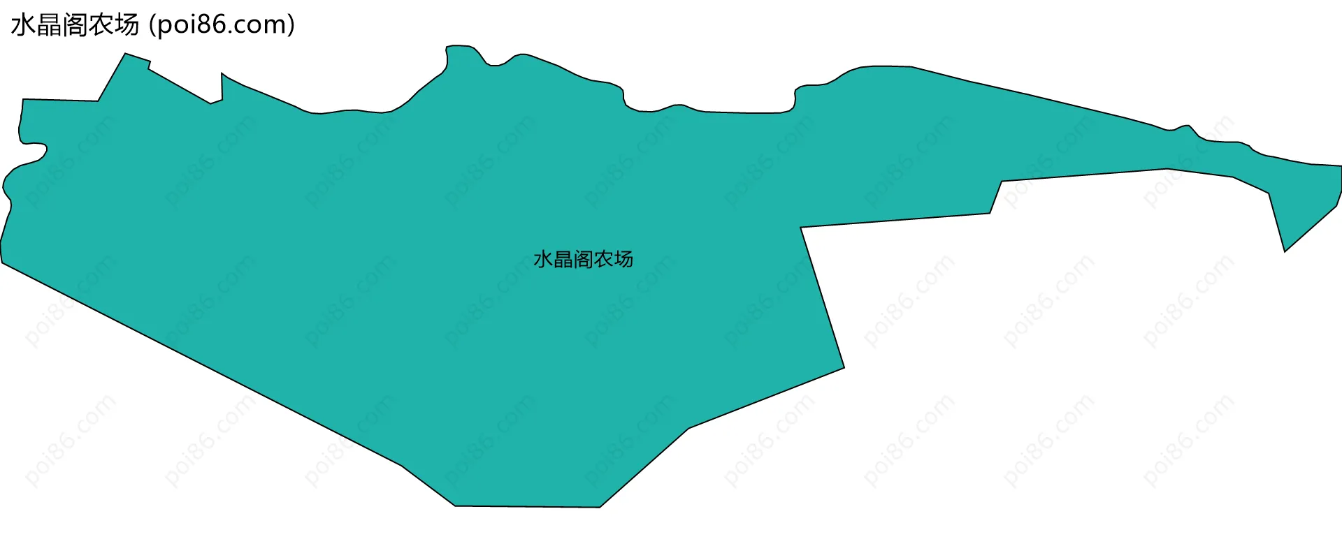 水晶阁农场边界地图