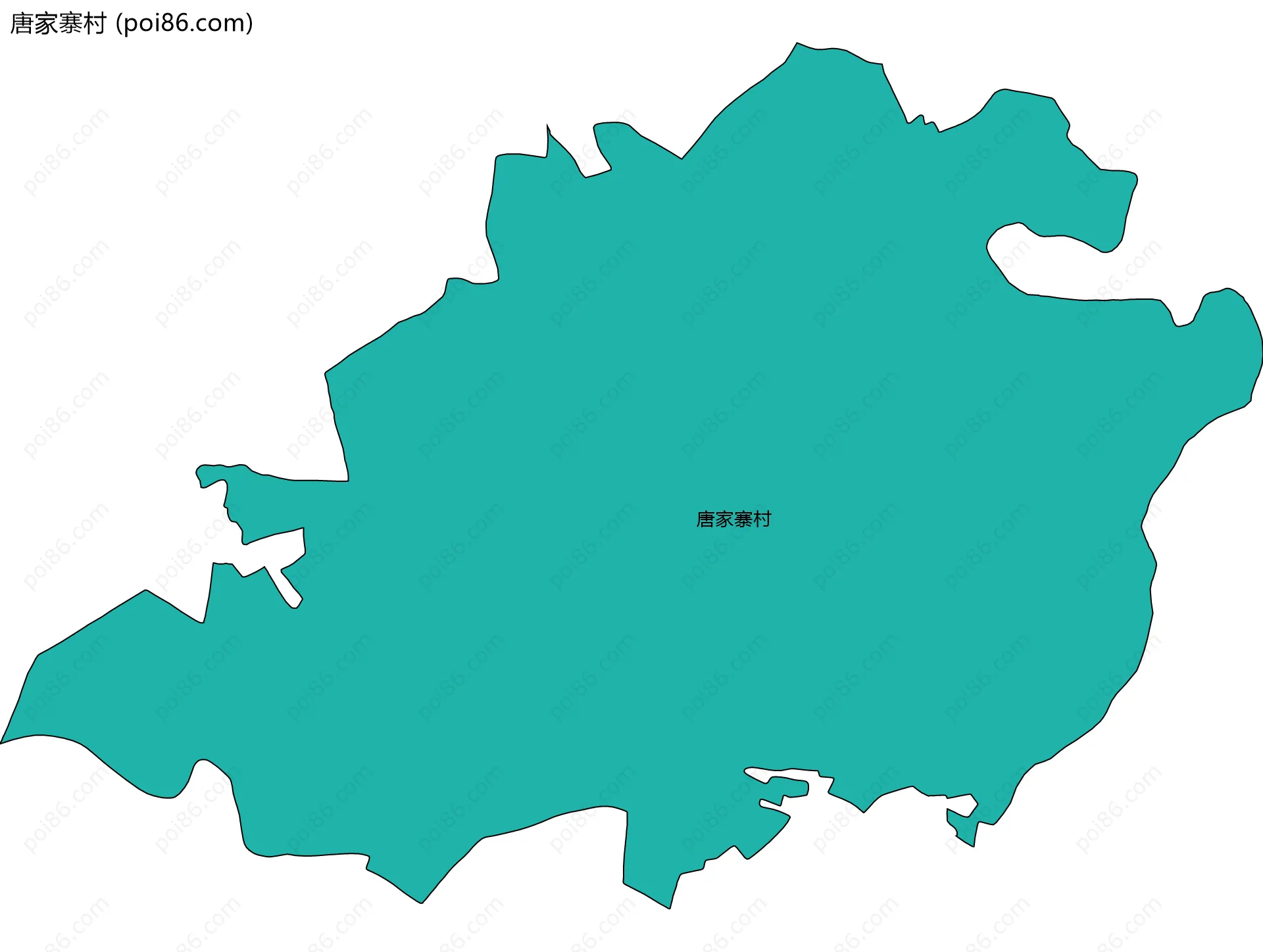 唐家寨村边界地图