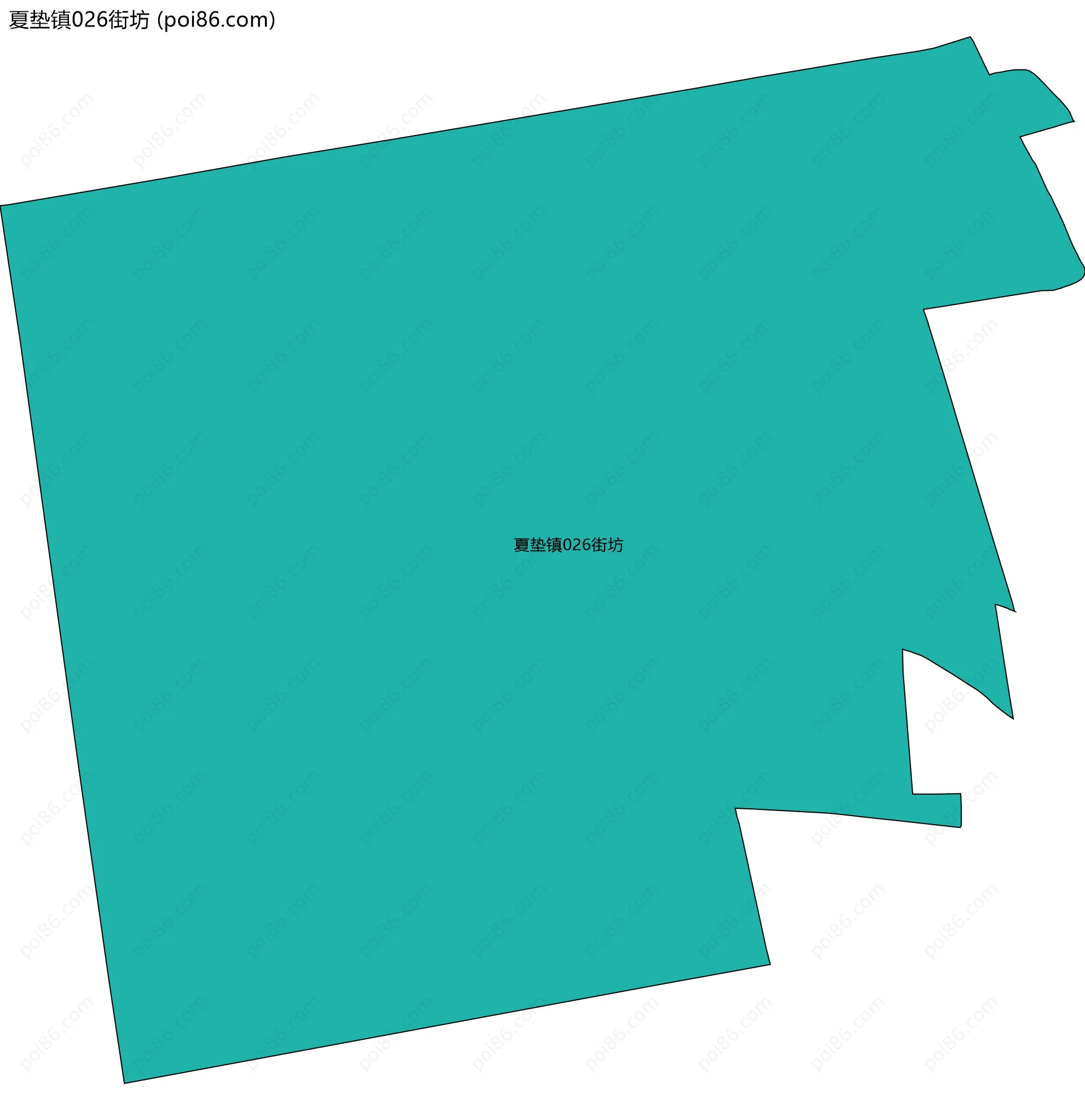 夏垫镇026街坊边界地图