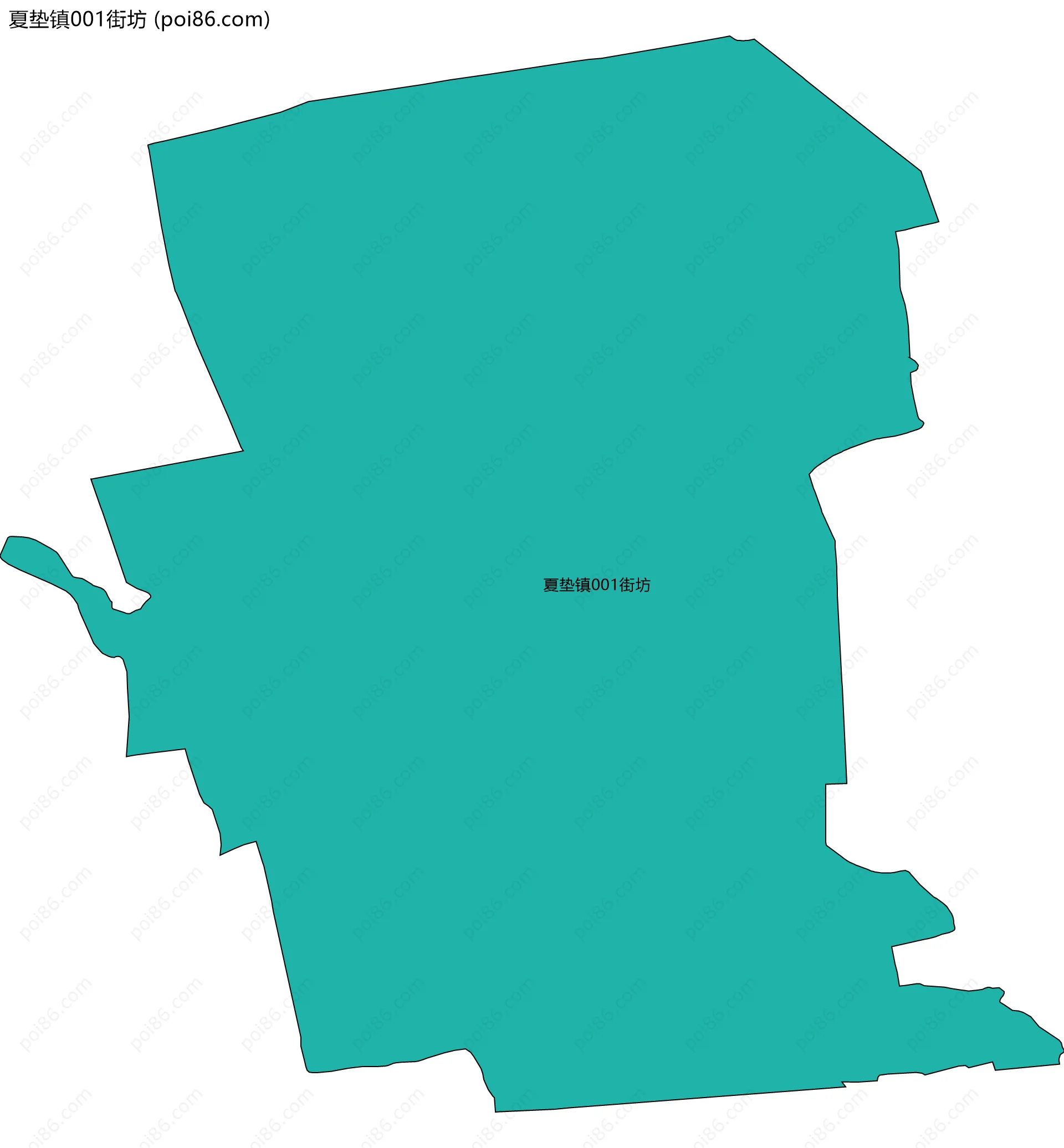 夏垫镇001街坊边界地图